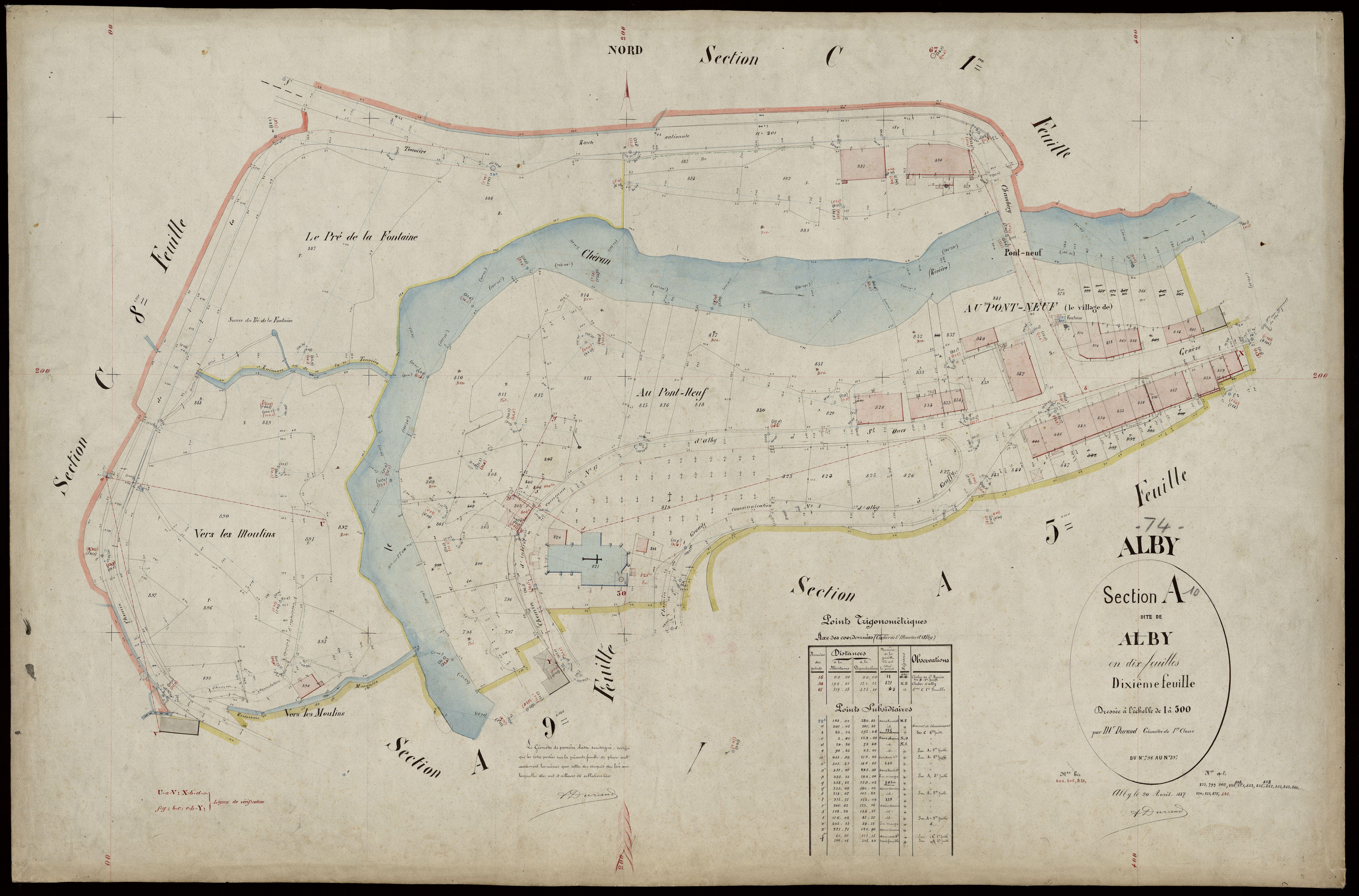 Section B : Saint-Maurice - 1887