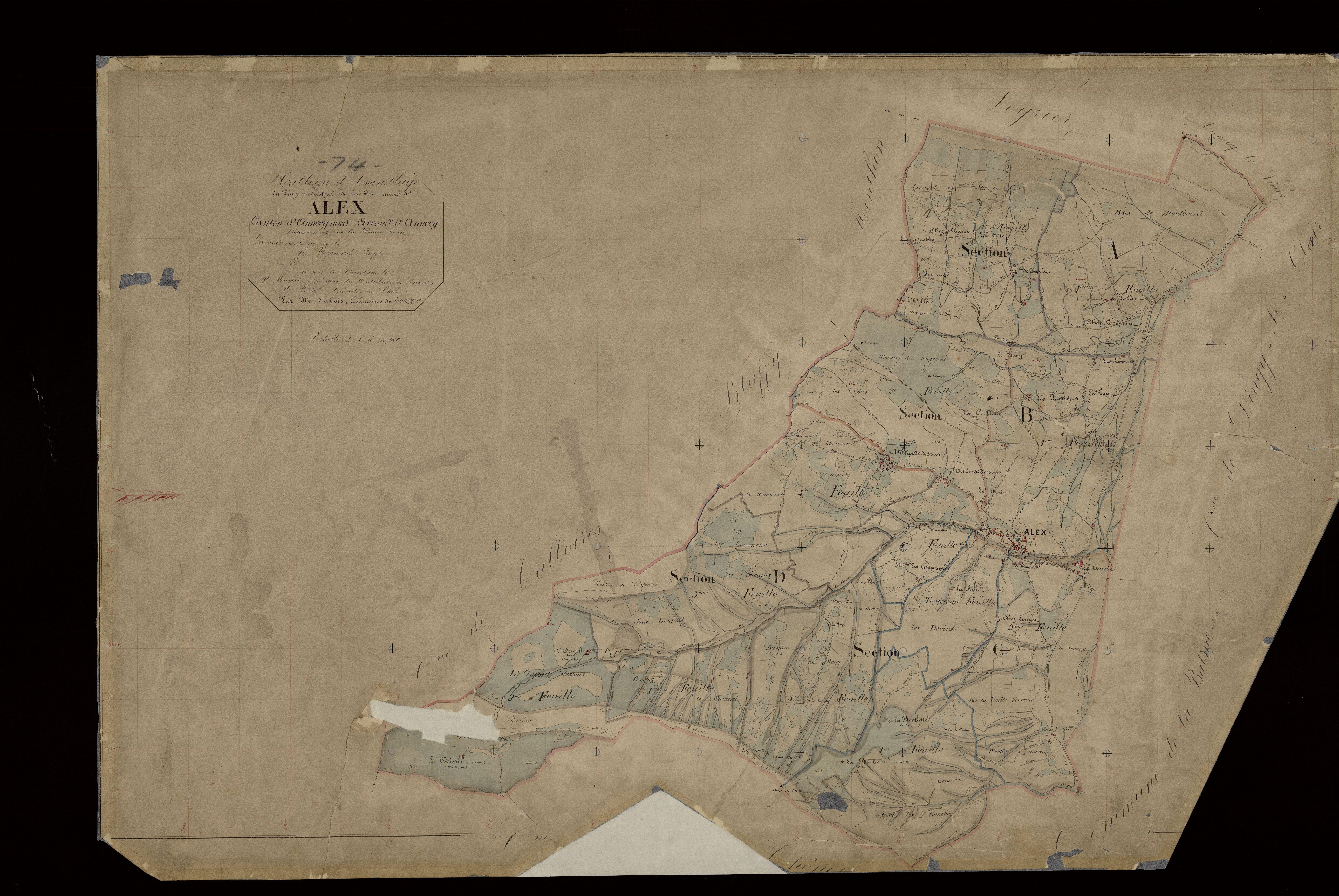 Plan parcellaire - 1866