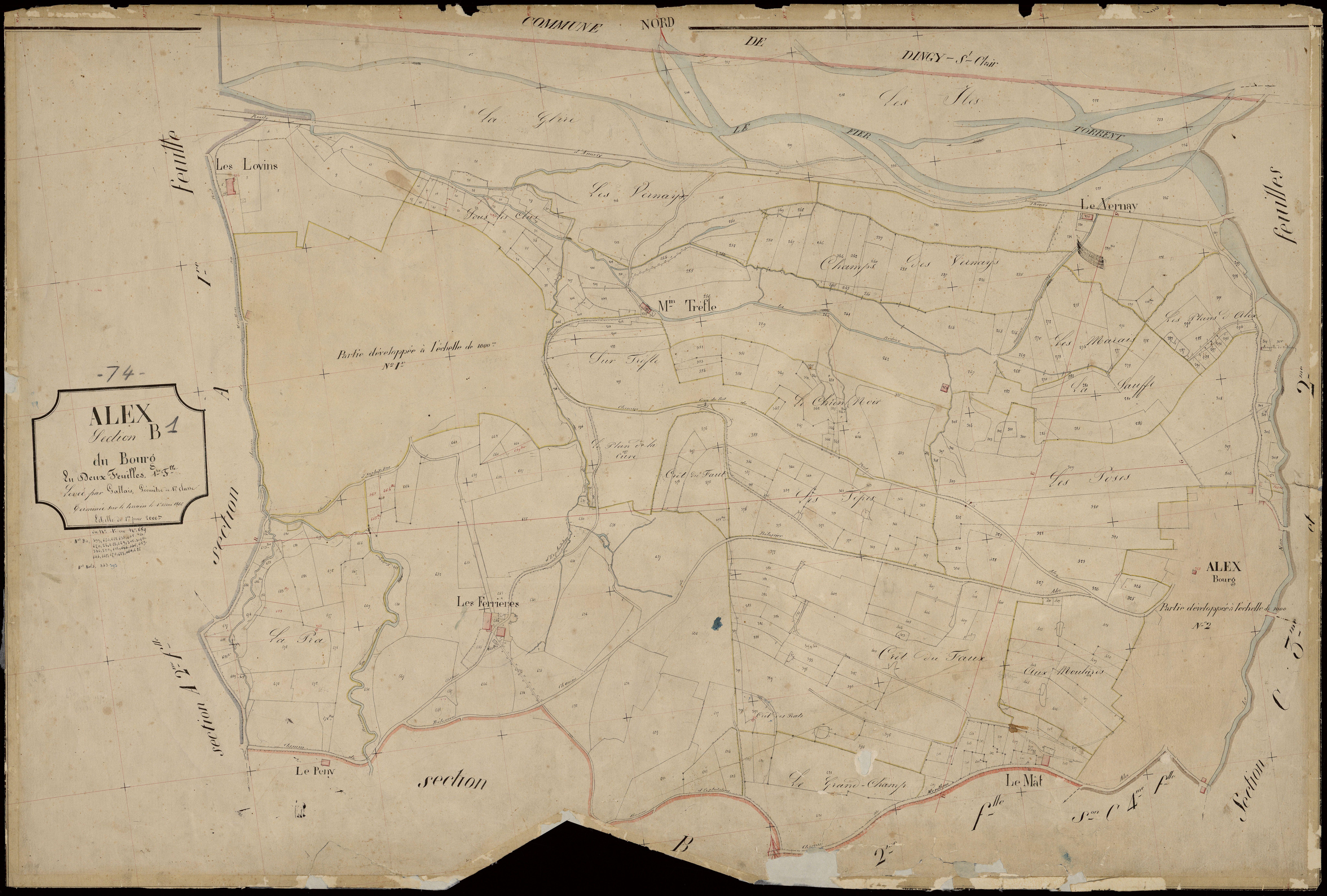 3 P 3 2161 - Feuille n° 1 bis -