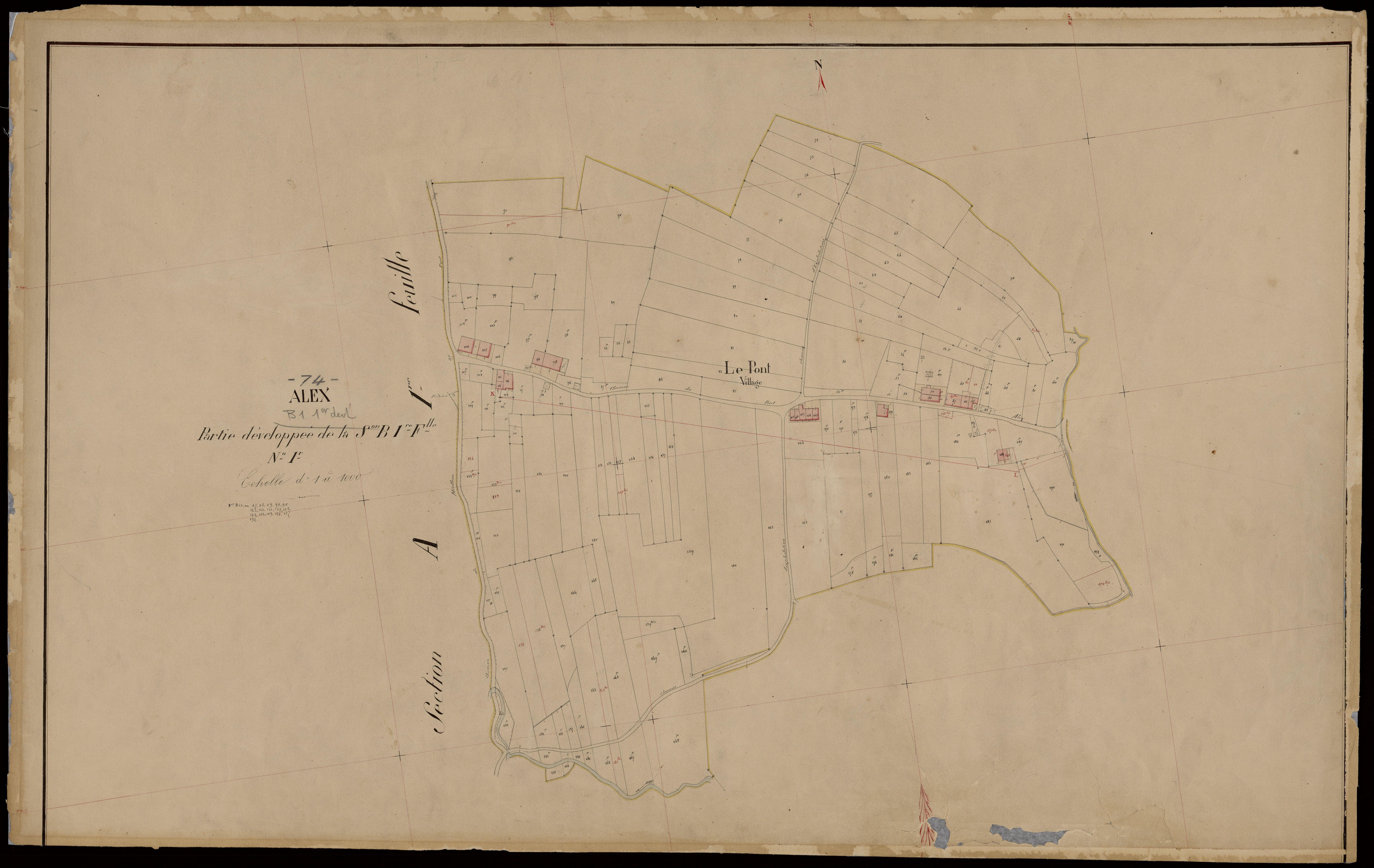 3 P 3 2162 - Feuille n° 1 ter -