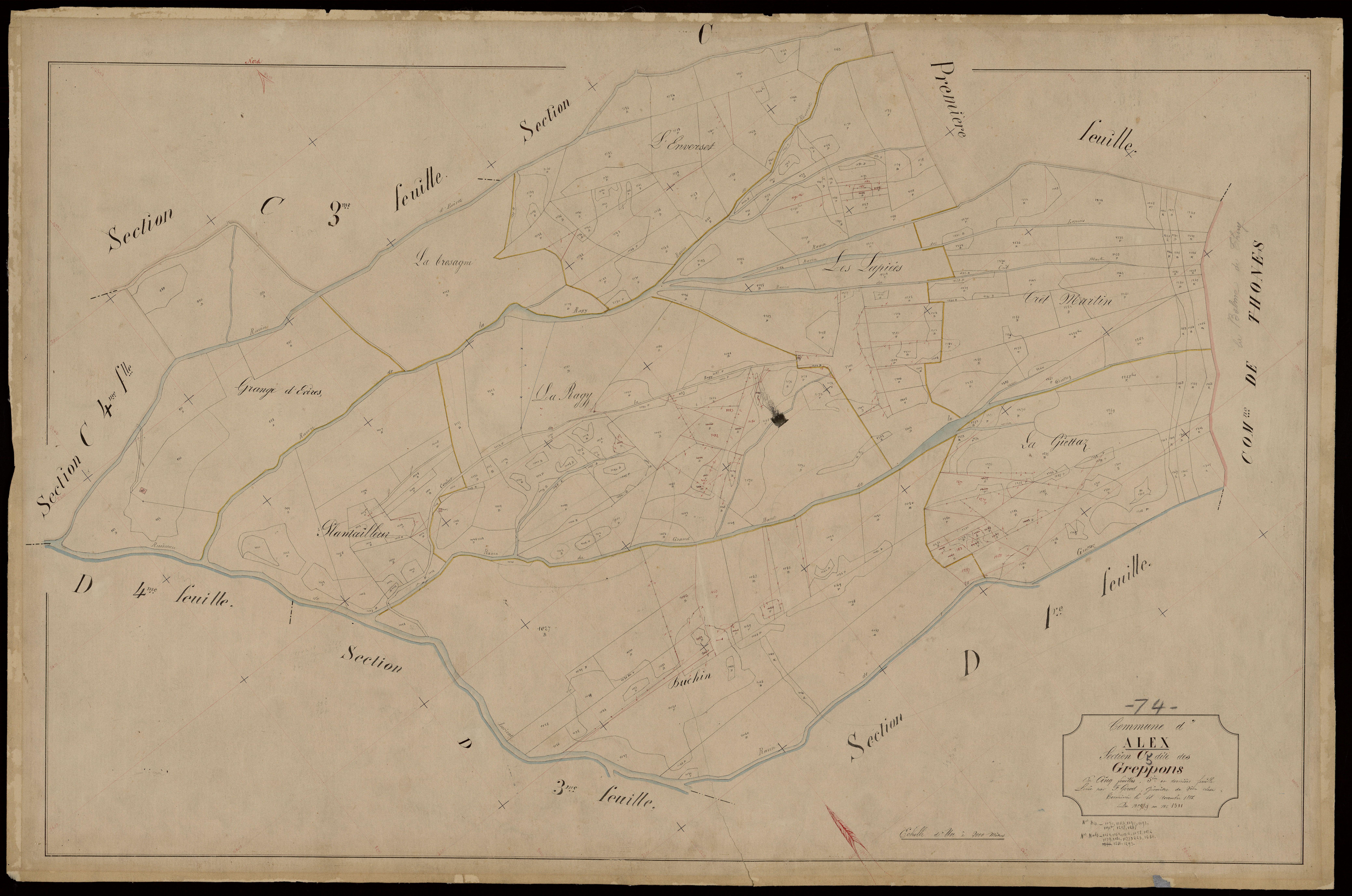 Section D : Lenfont - 1866