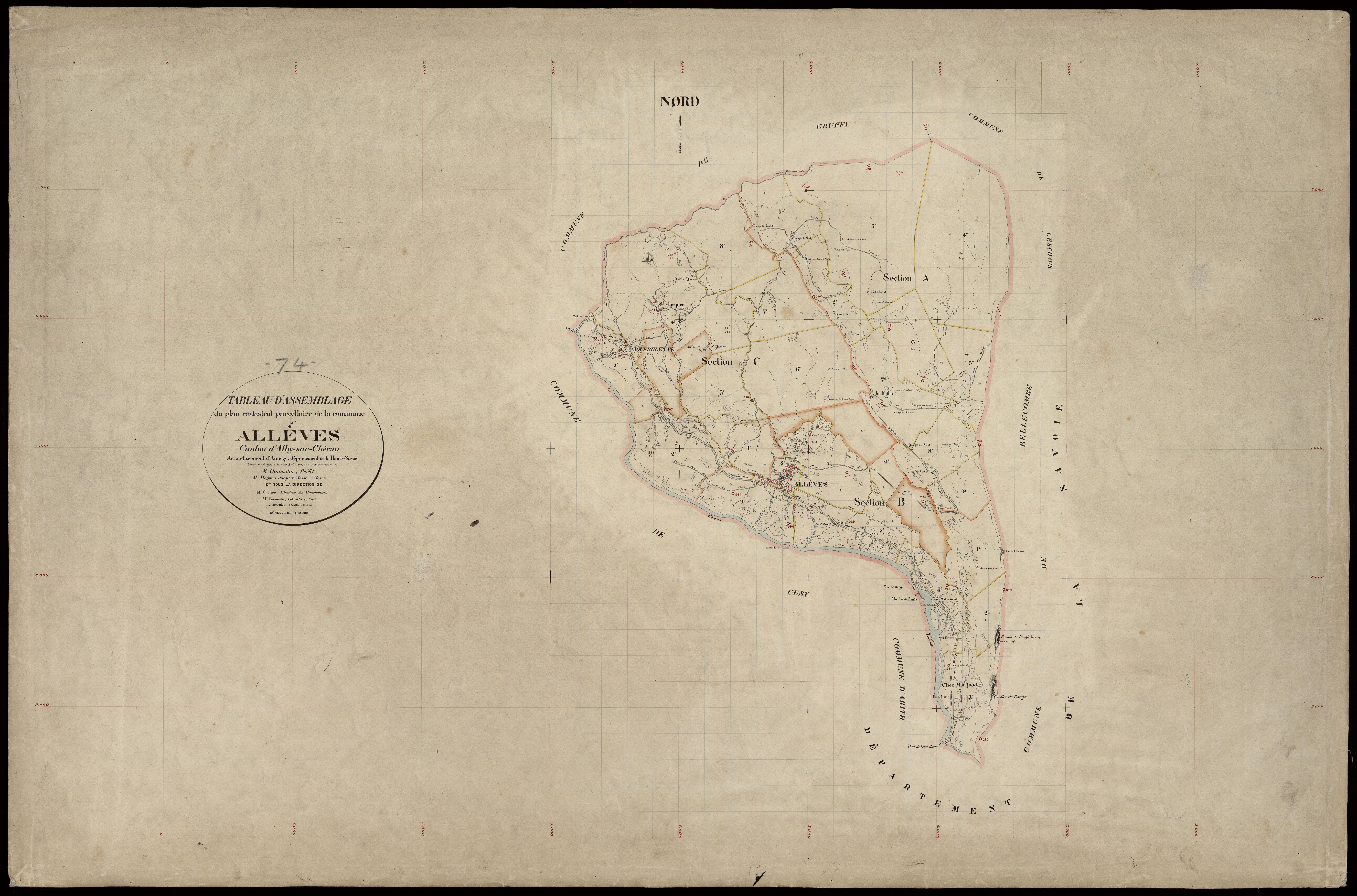 Plan parcellaire - 1889