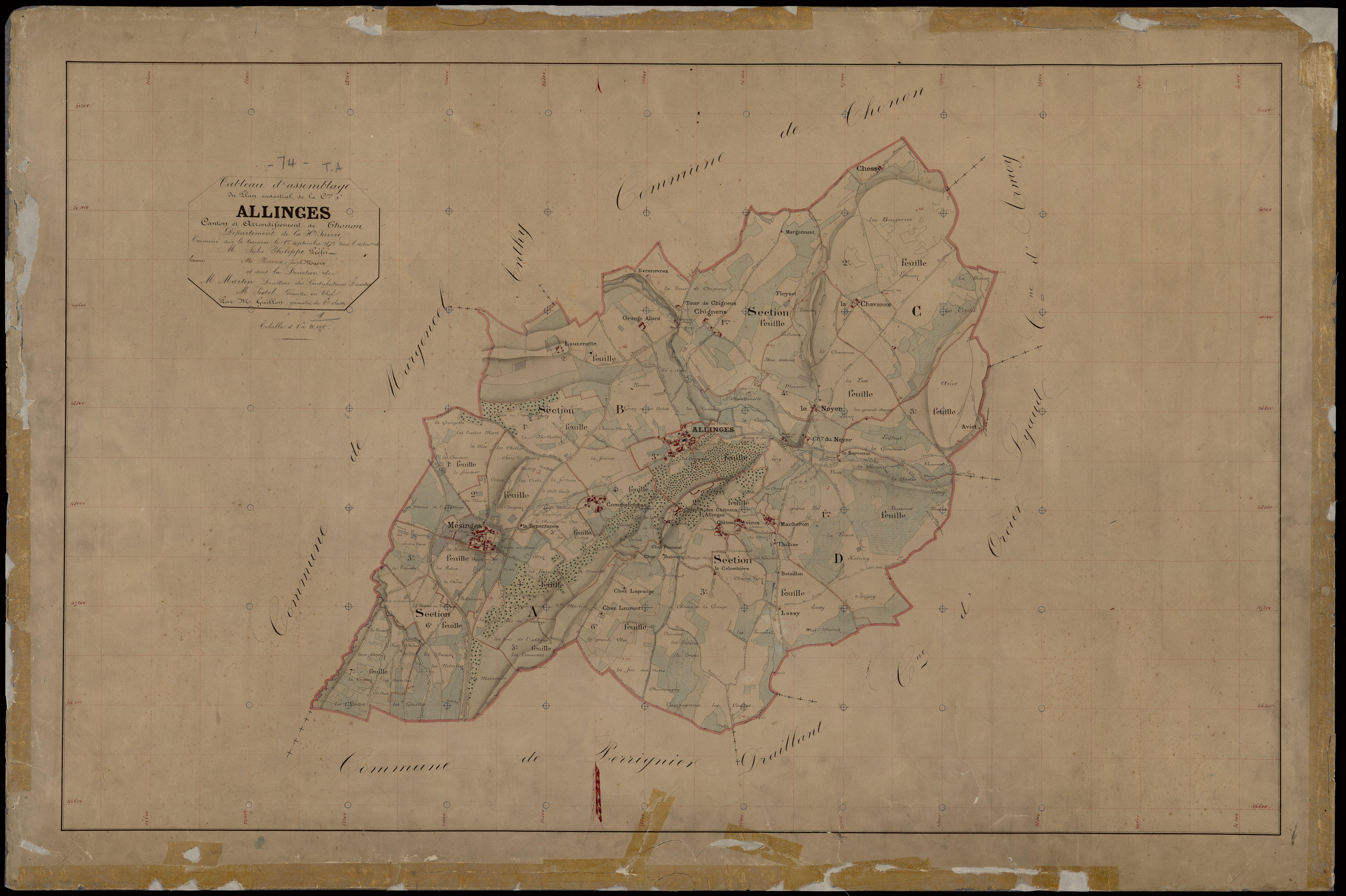 Plan parcellaire - 1872