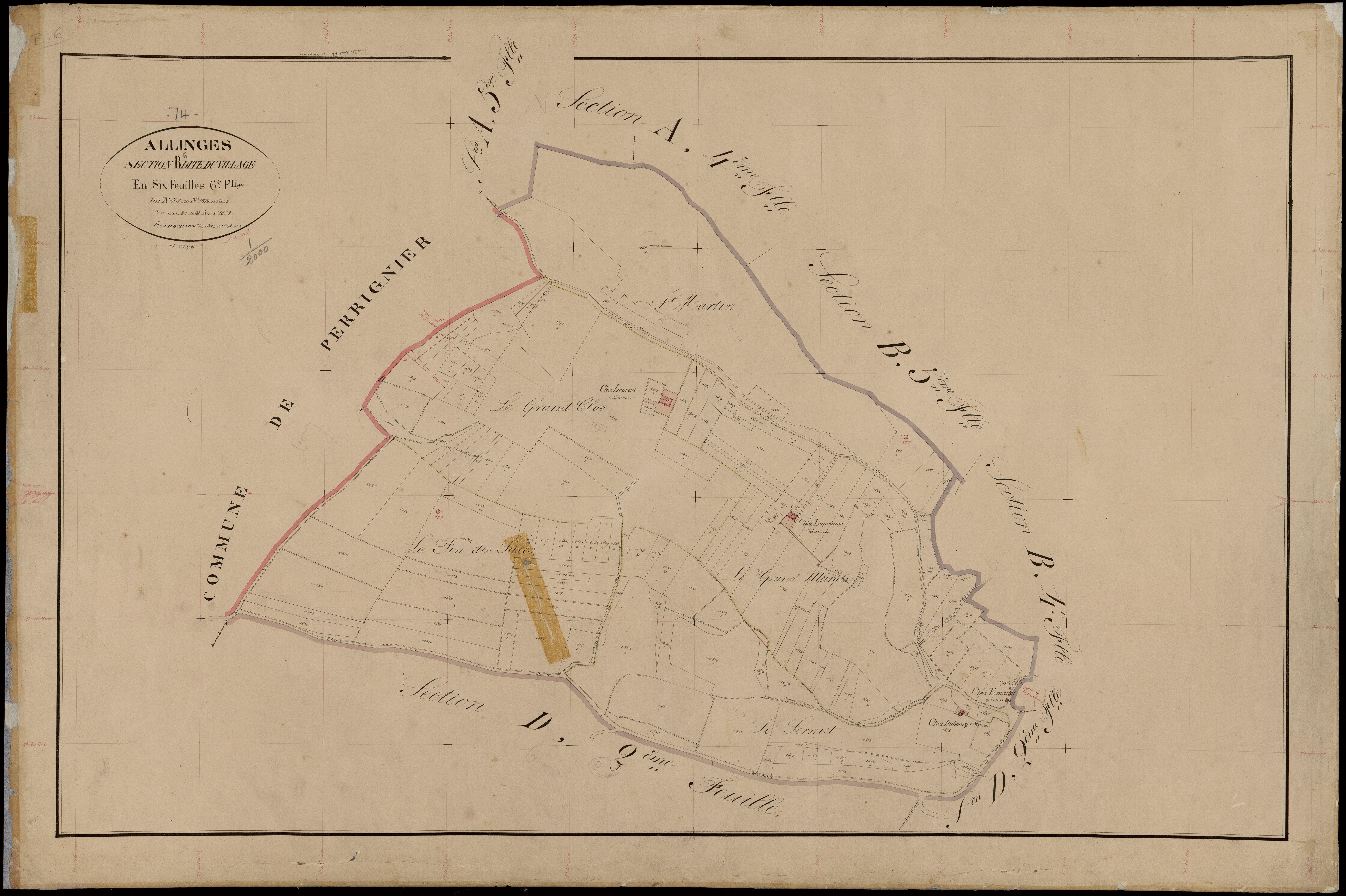 Section C : Noyer - 1872