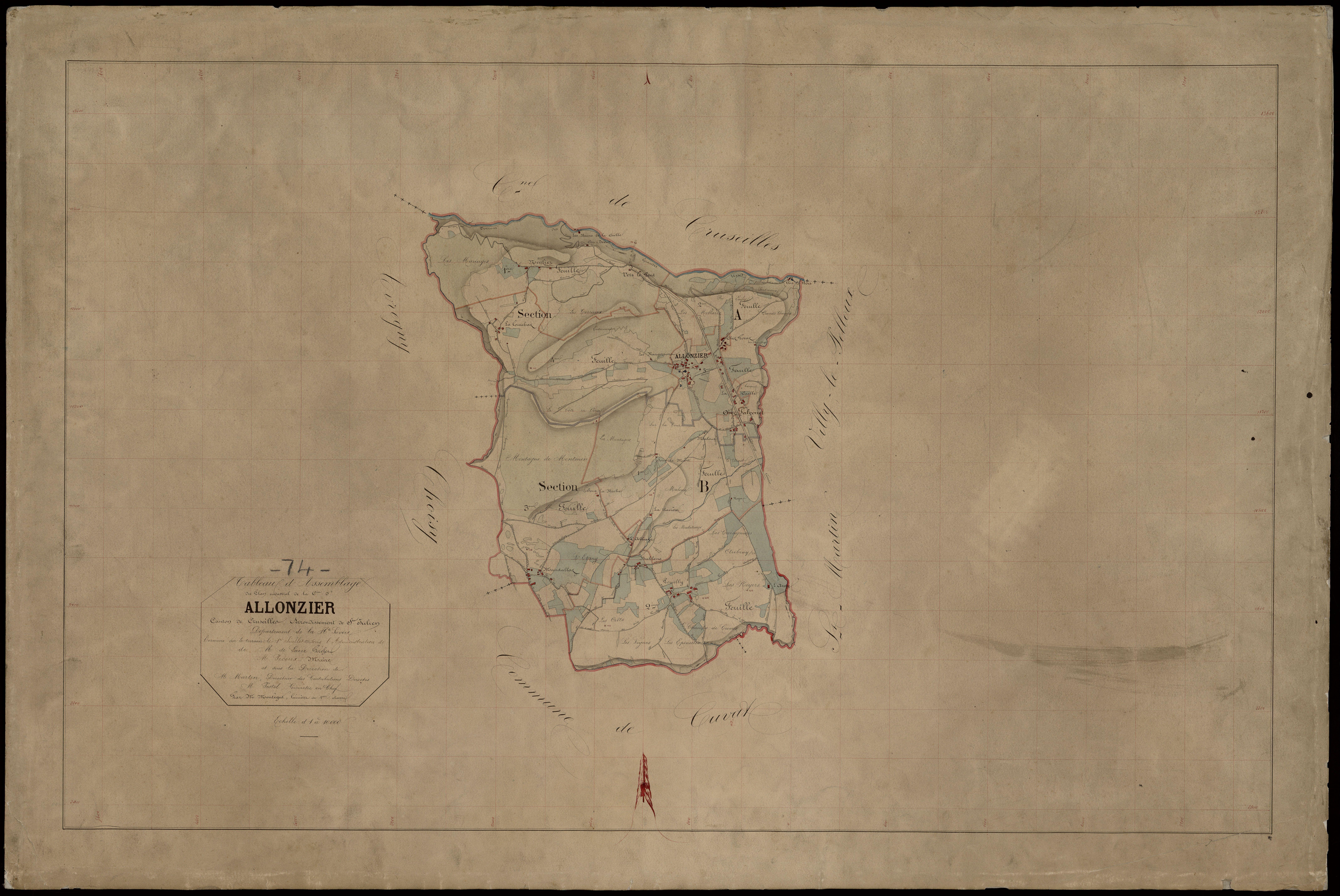 Plan parcellaire - 1869-1870