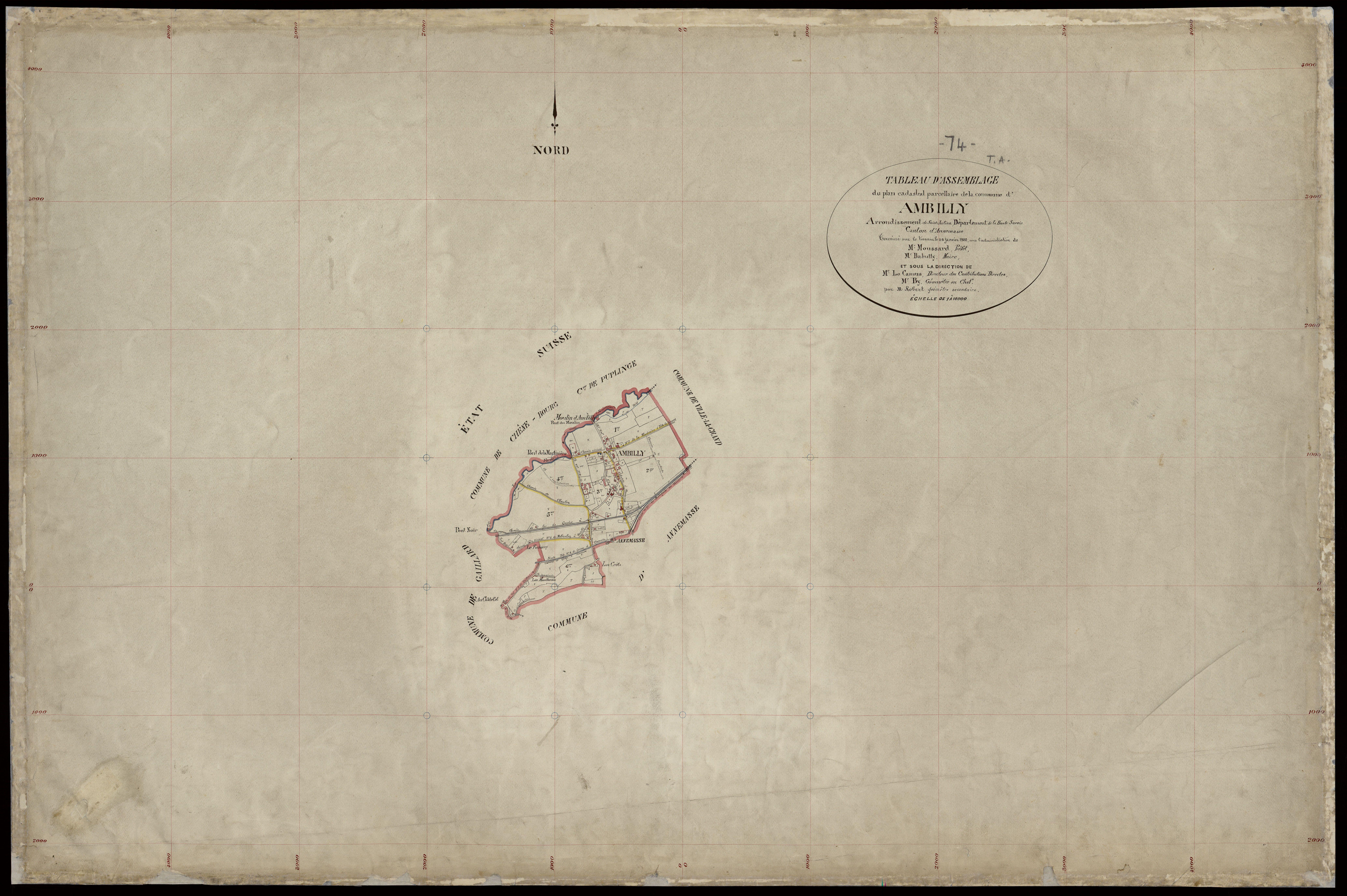 Plan parcellaire - 1900
