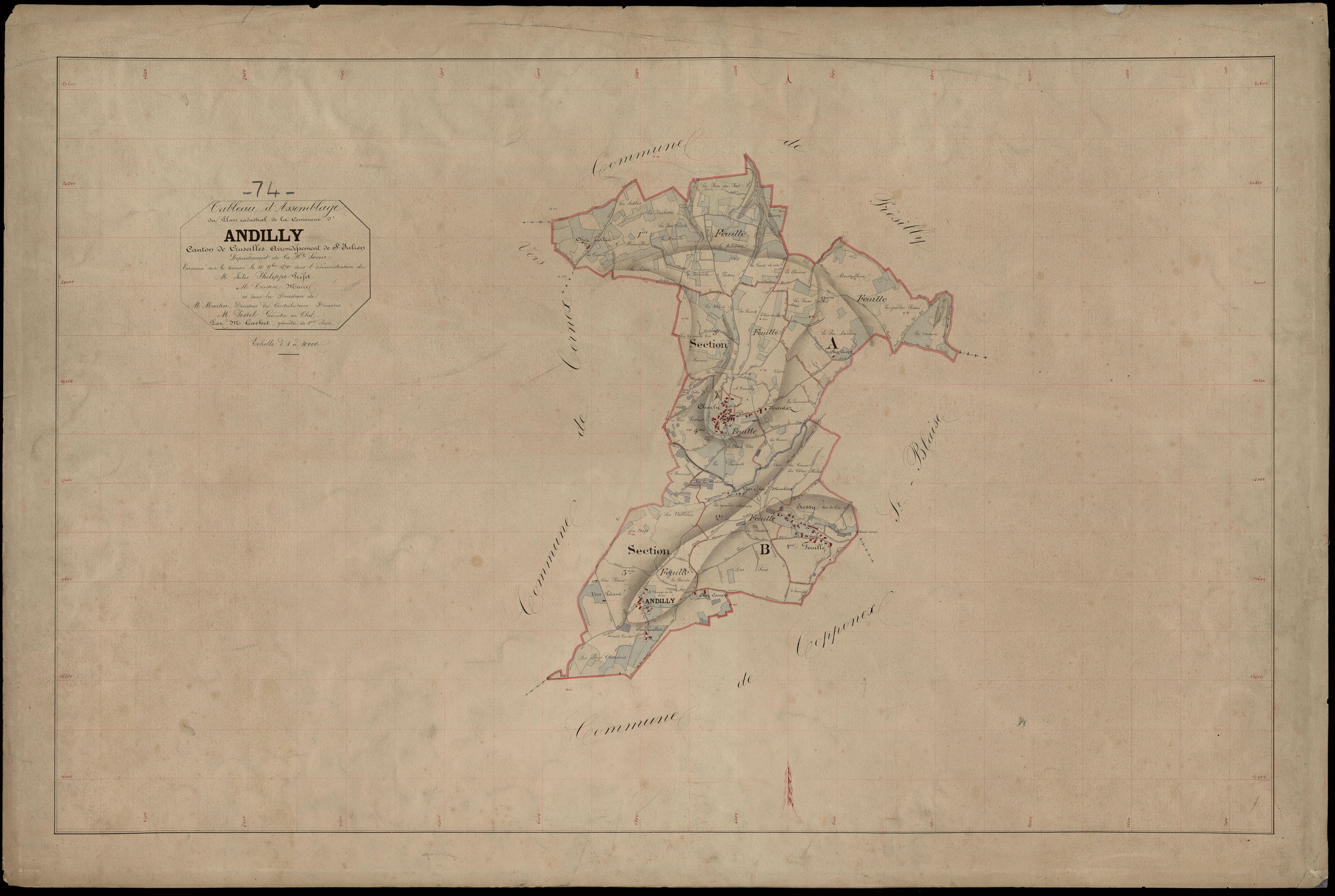 Plan parcellaire - 1870