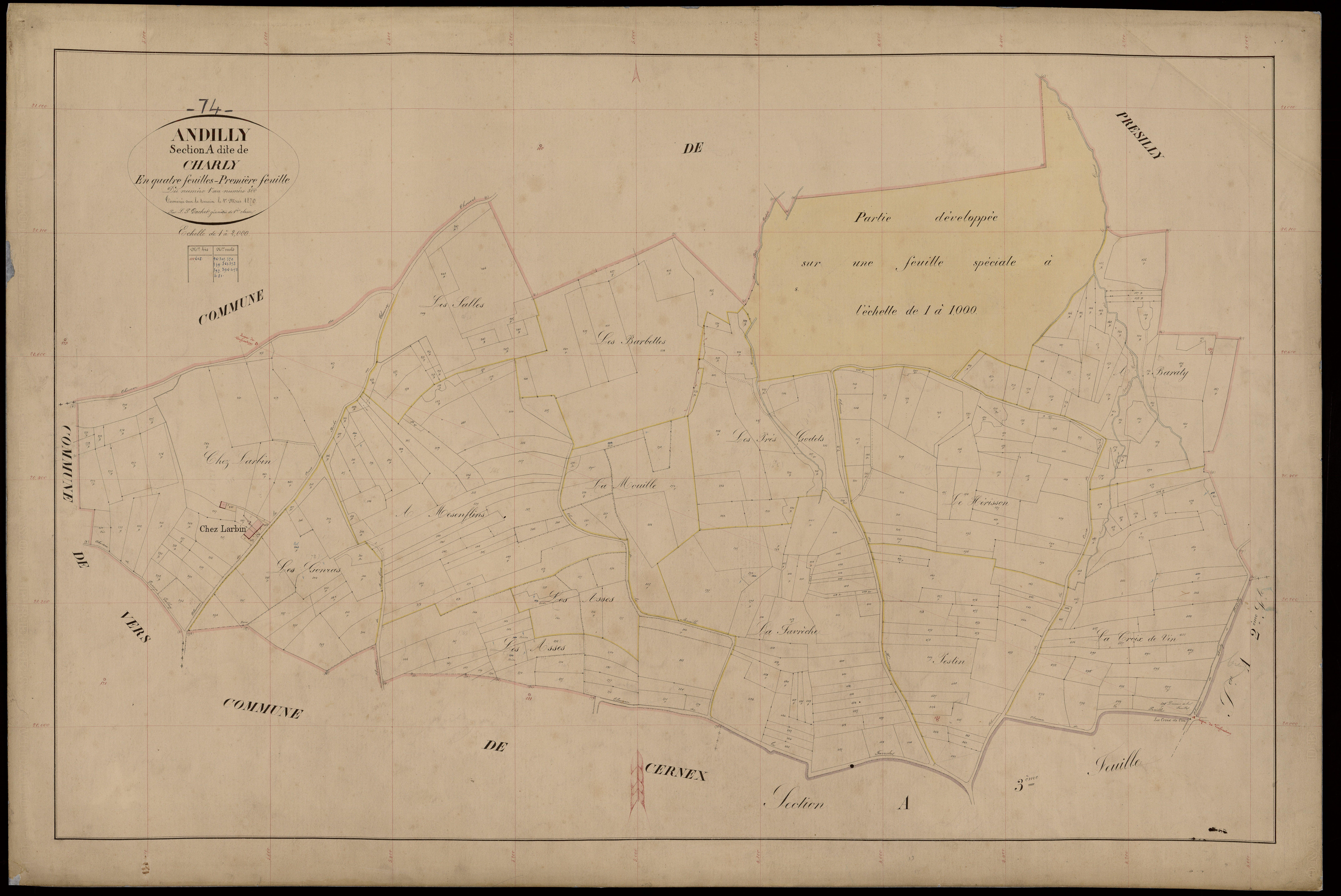 3 P 3 2248 - Feuille n° 1 bis -