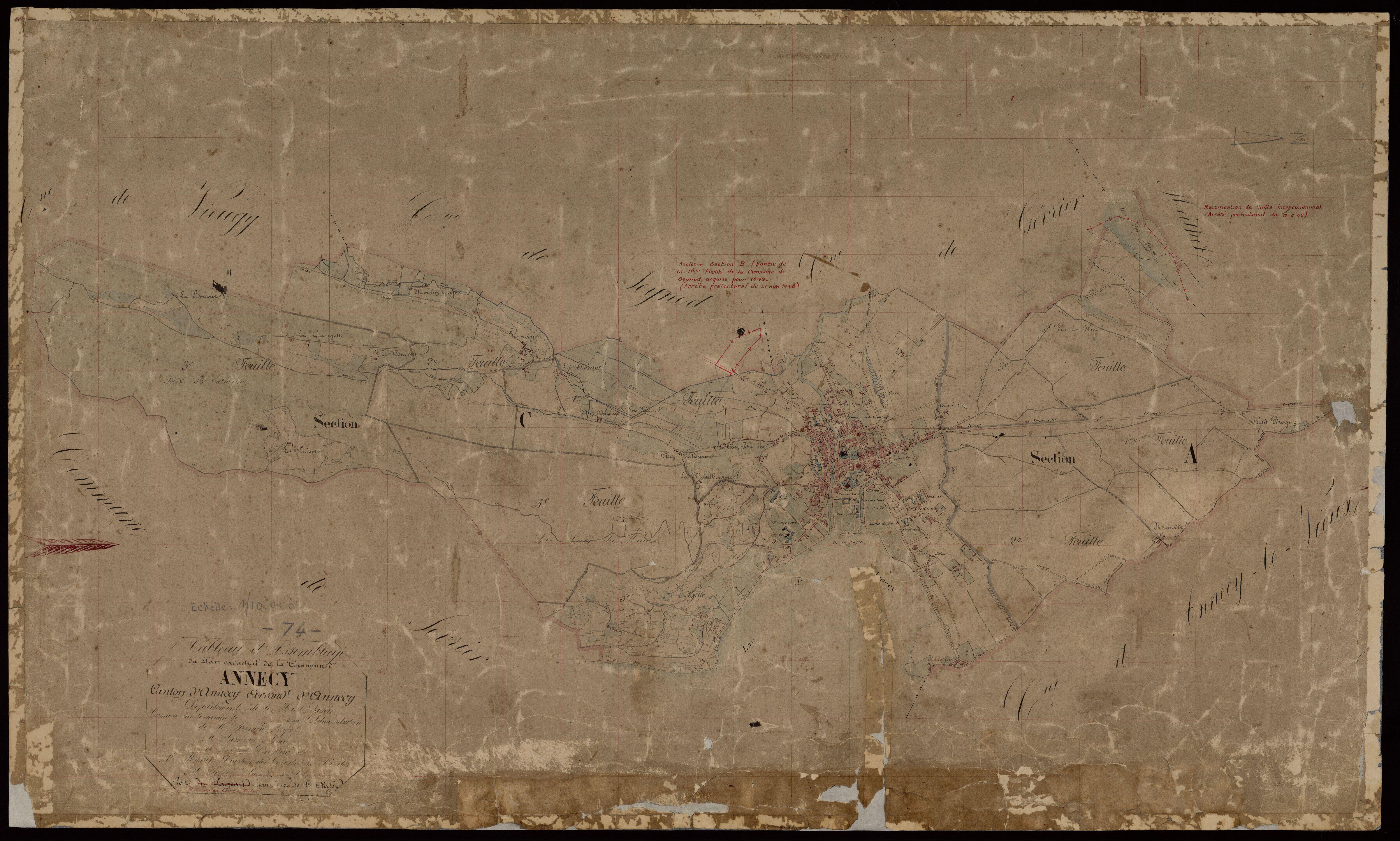 Plan parcellaire - 1865-1866