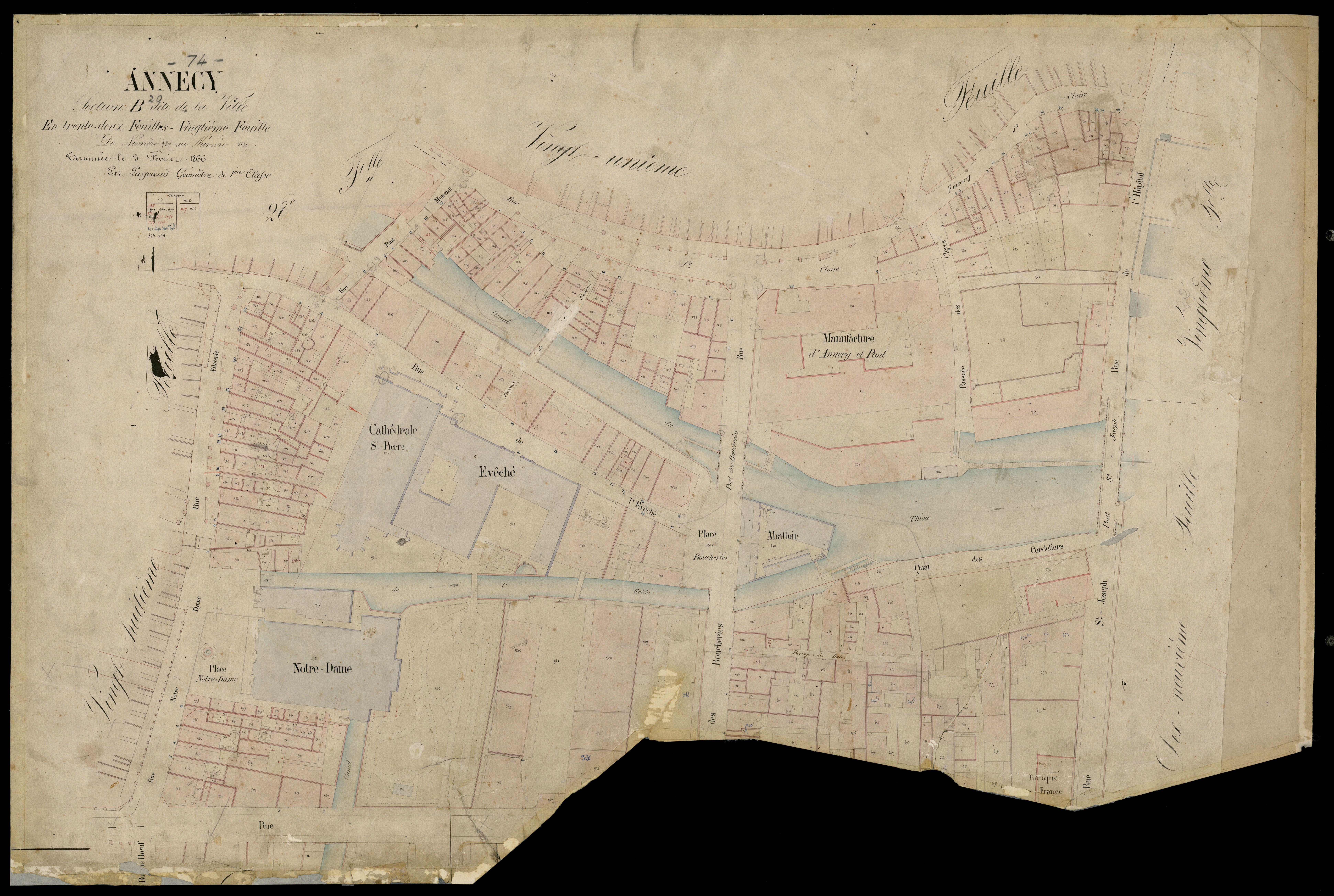 3 P 3 2279 - Feuille n° 21, parcelles n° 1140 à 1391 - 5 mars 1866