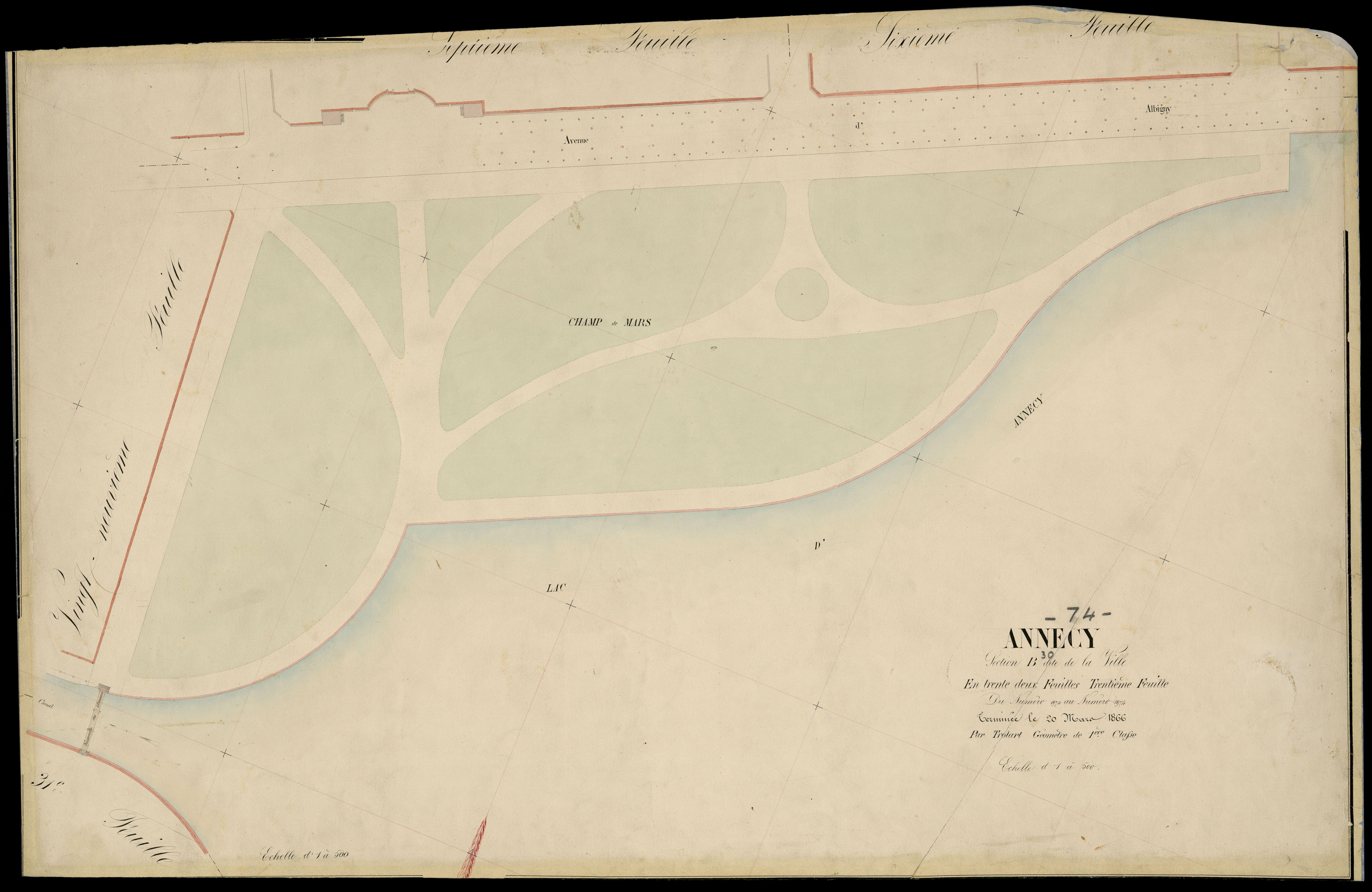 3 P 3 2289 - Feuille n° 31, parcelles n° 197 à 1982 - 20 mars 1866