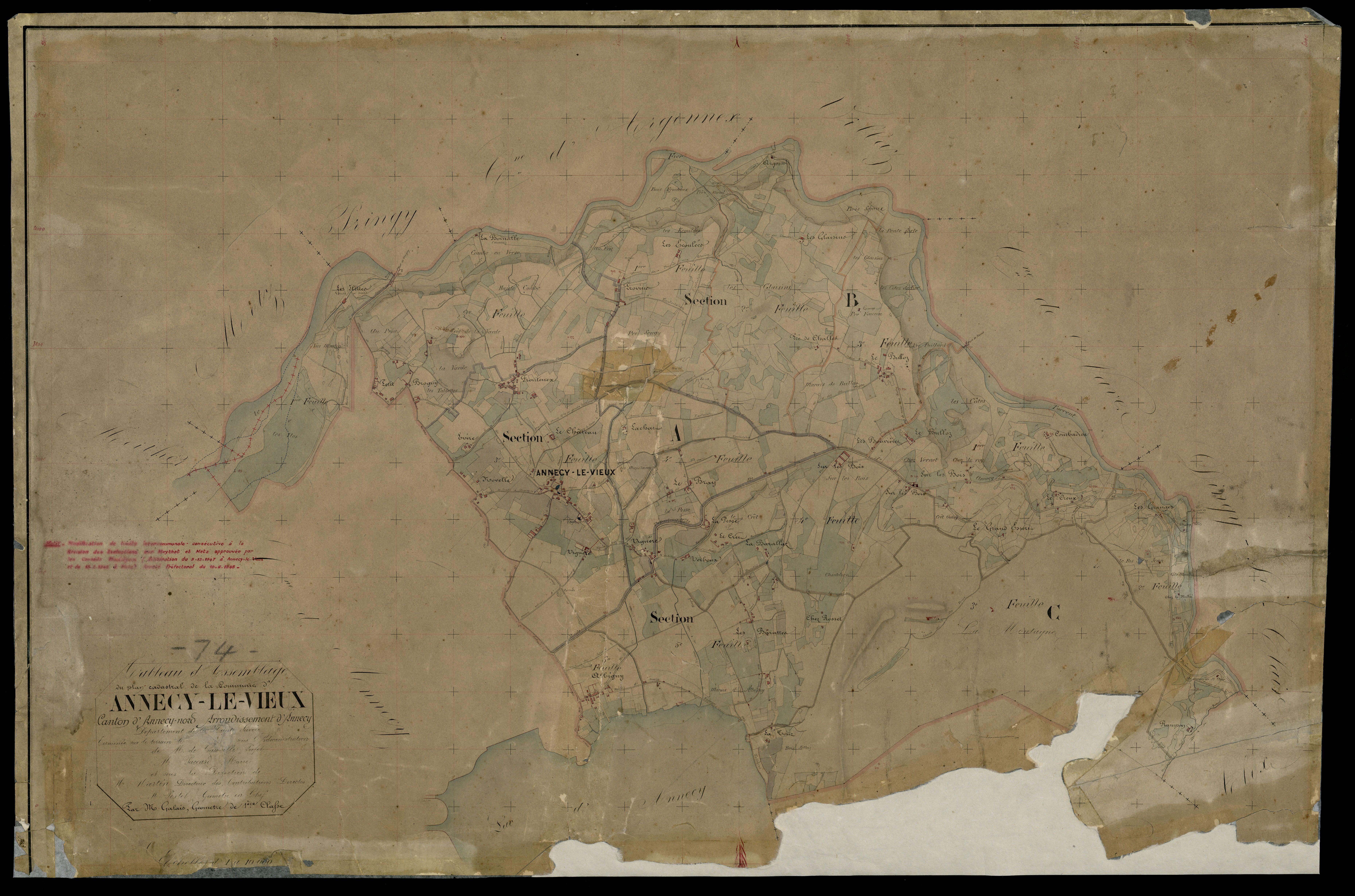 Plan parcellaire - 1866
