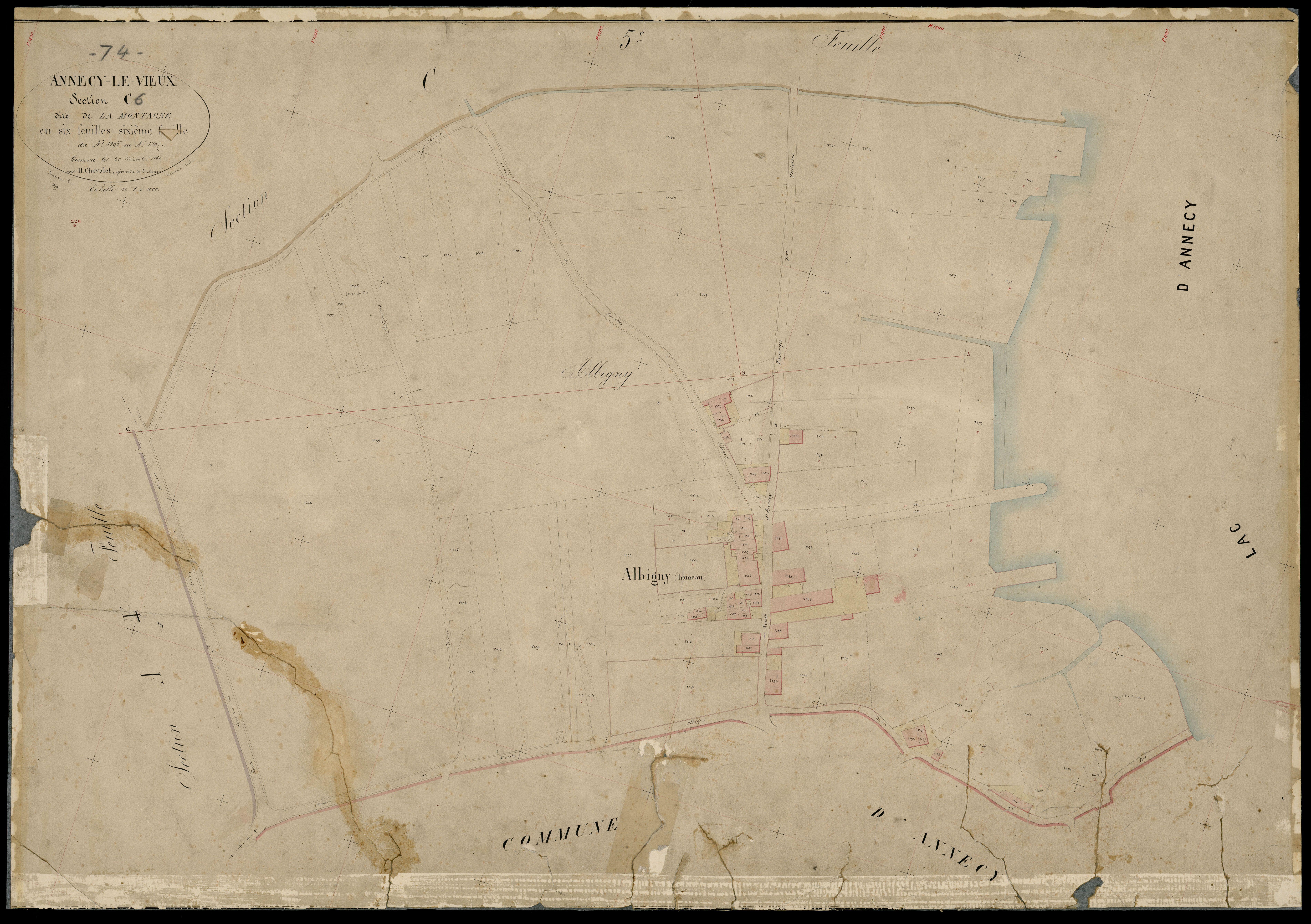 3 P 3 2312 - Développements de "La Tour", "Les Barattes", "Pré Longé" et "Pré Vernet" - Sans date