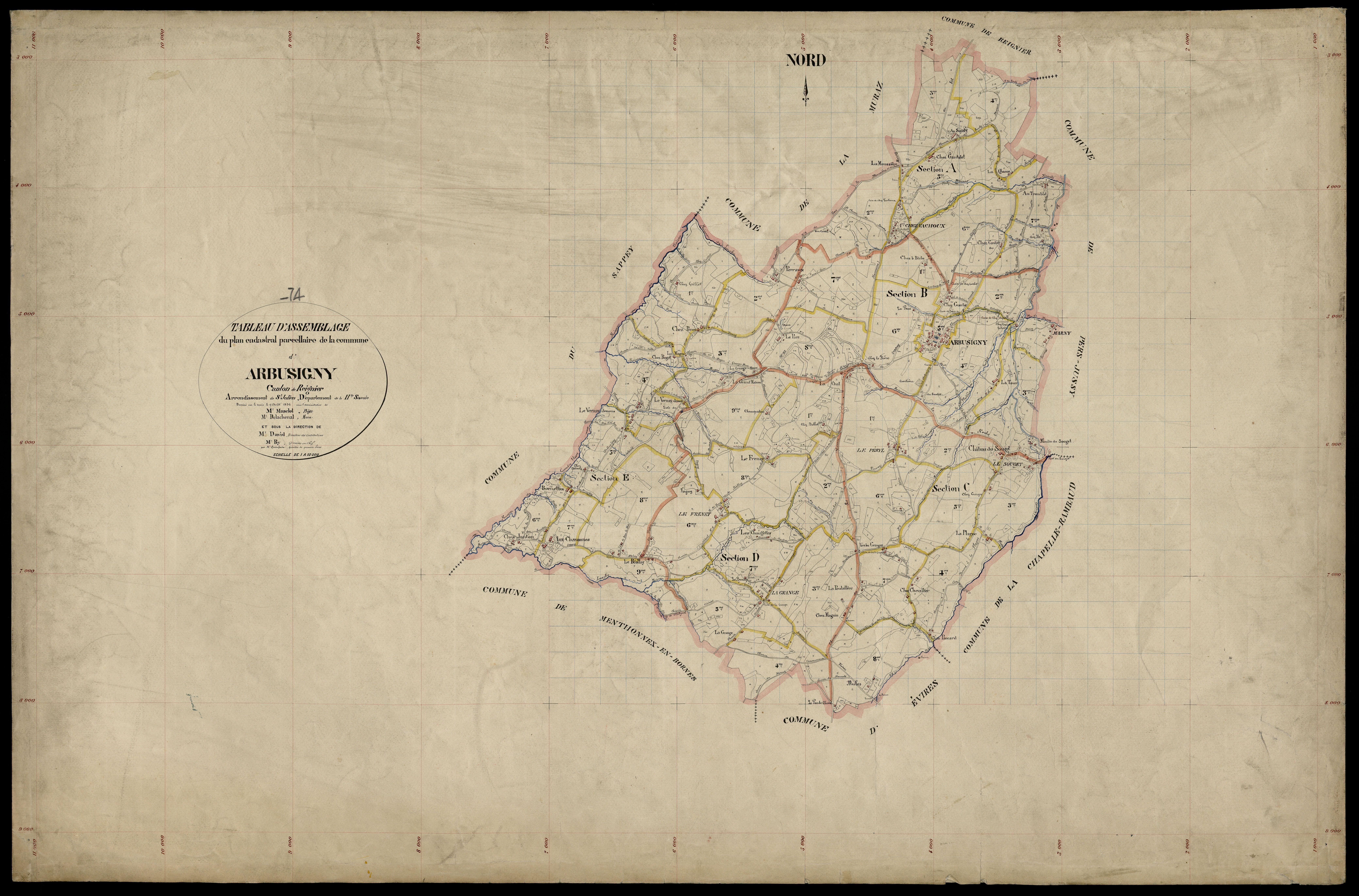 Plan parcellaire - 1896