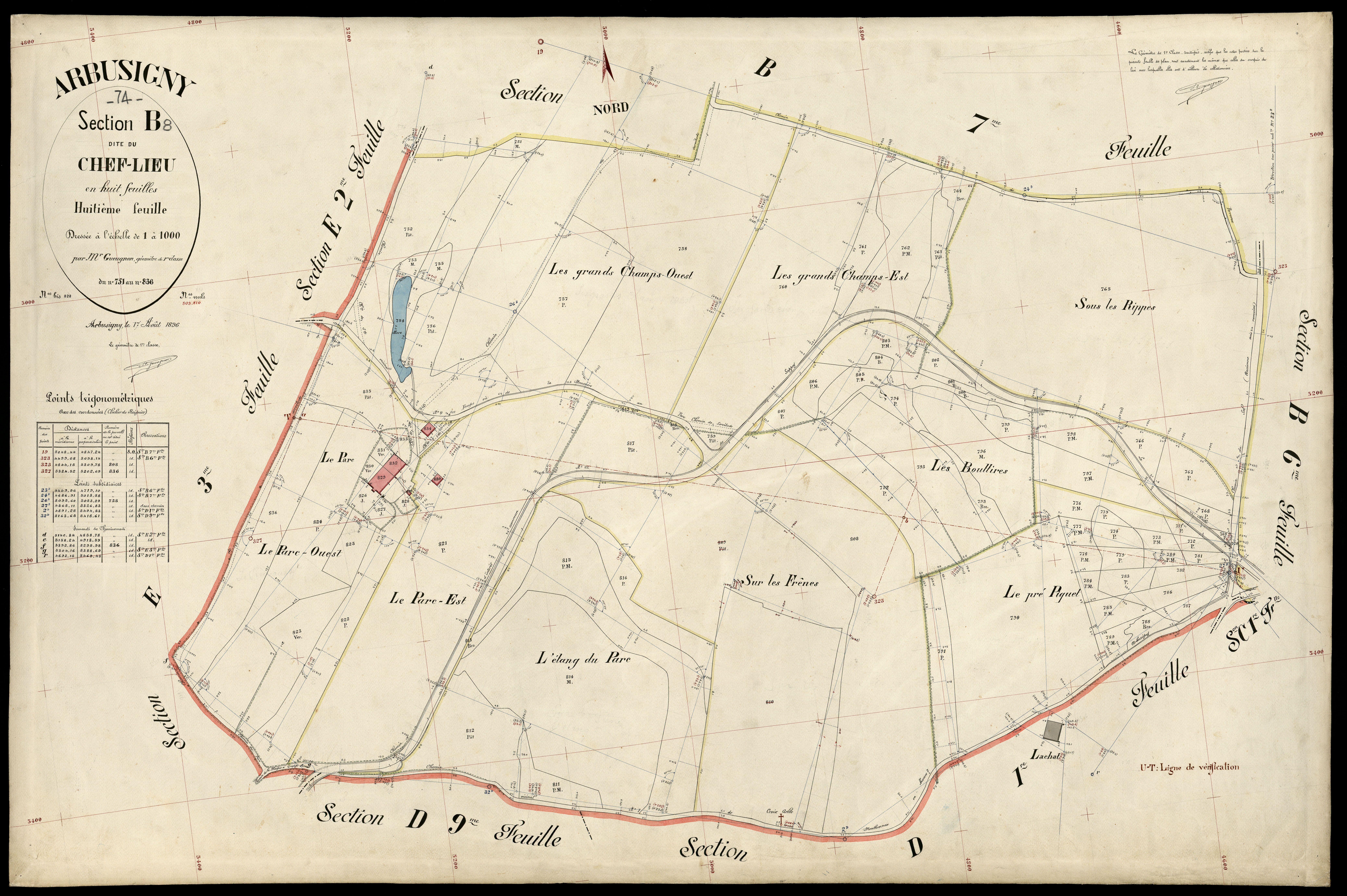 Section C : Souget - 1896