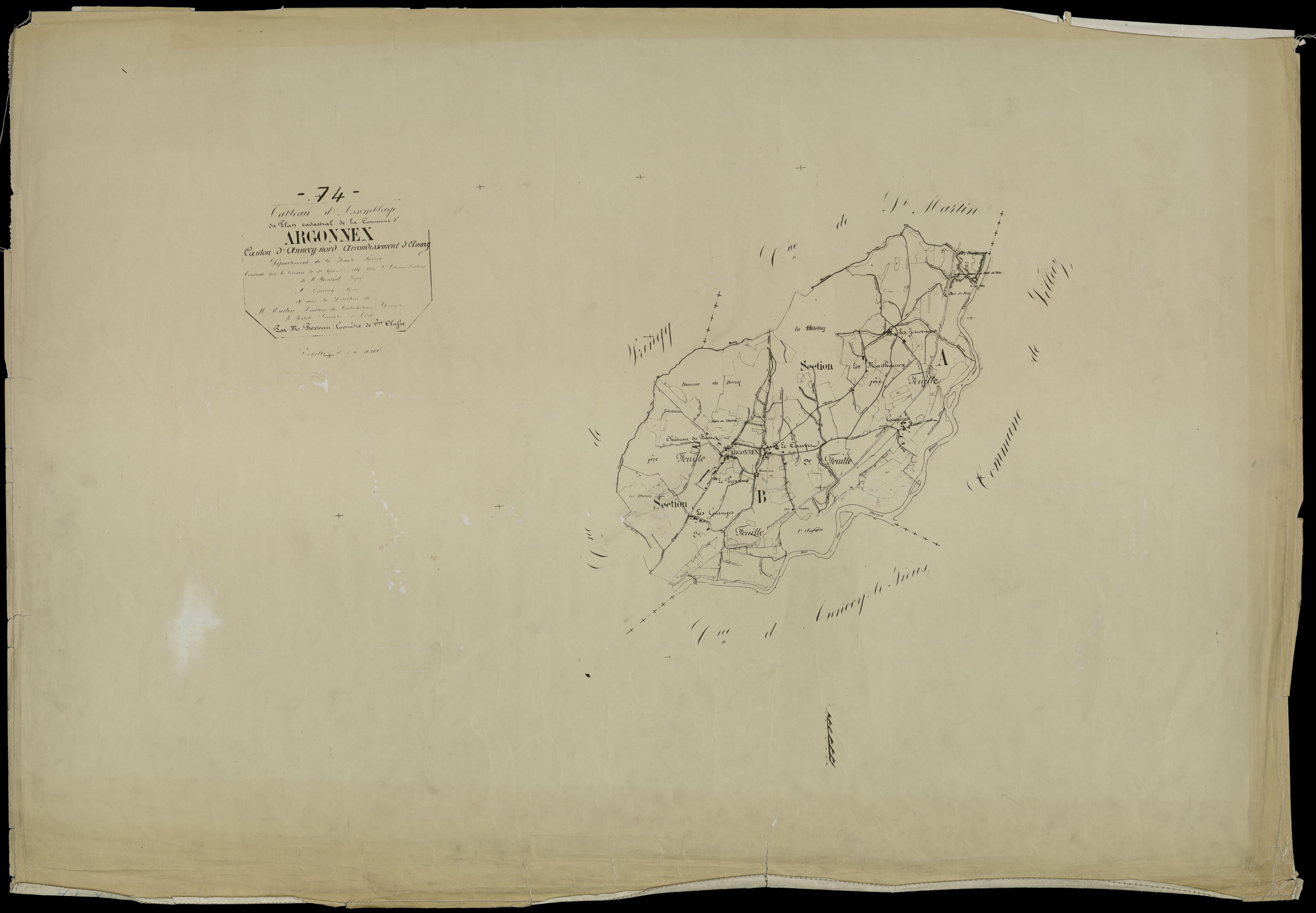 Plan parcellaire - 1866