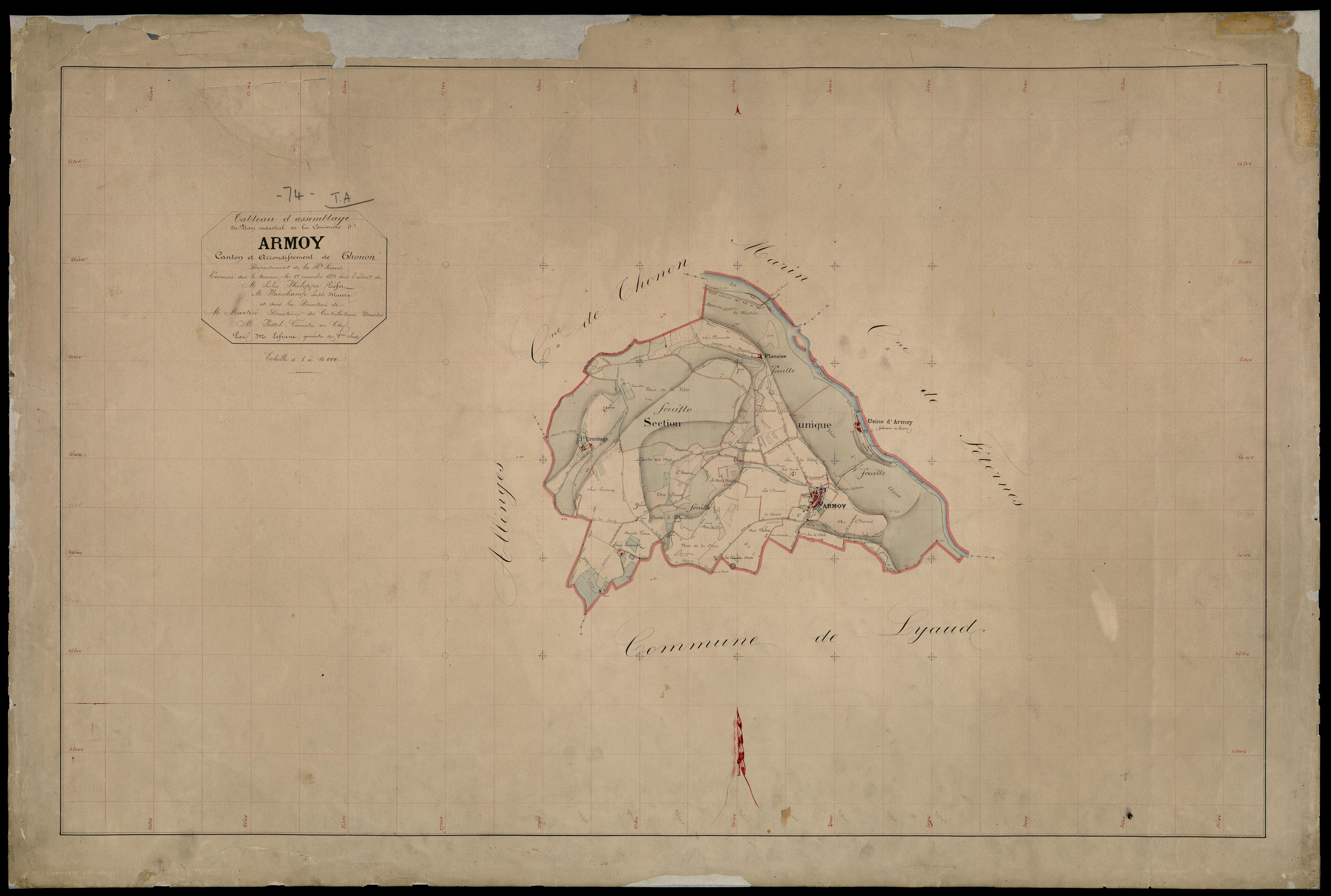 Plan parcellaire - 1872