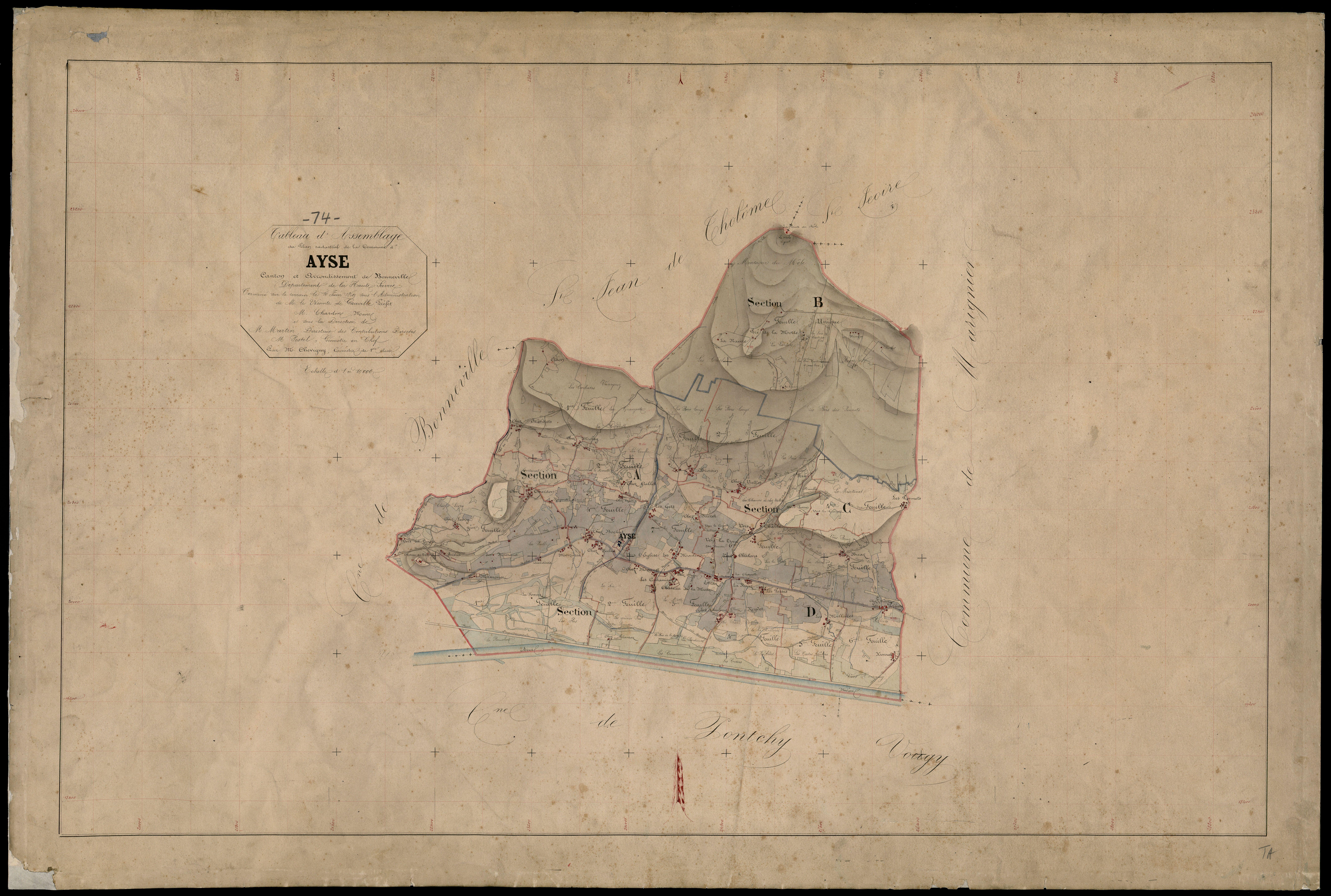 Plan parcellaire - 1868-1869