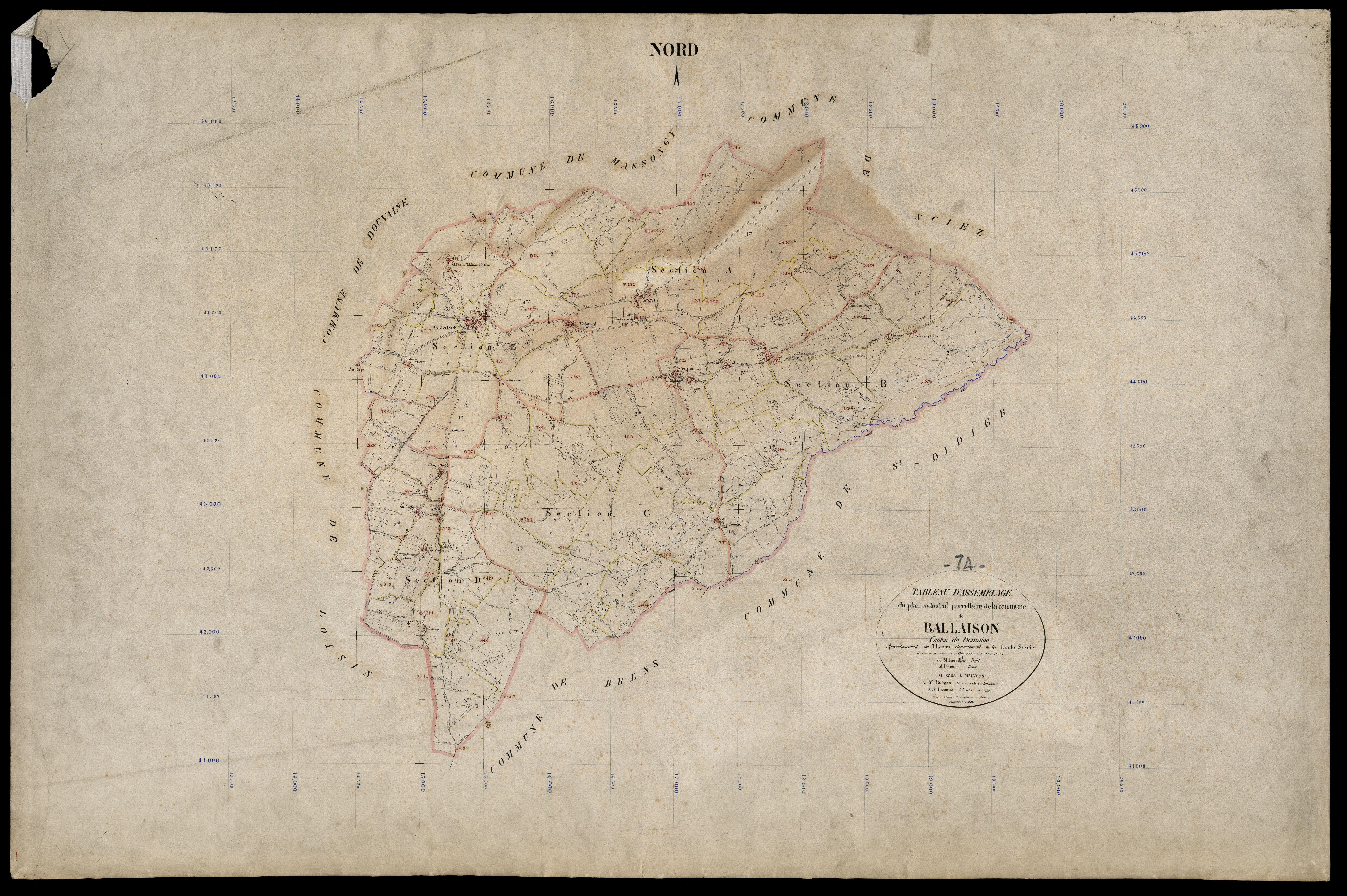 Plan parcellaire - 1883
