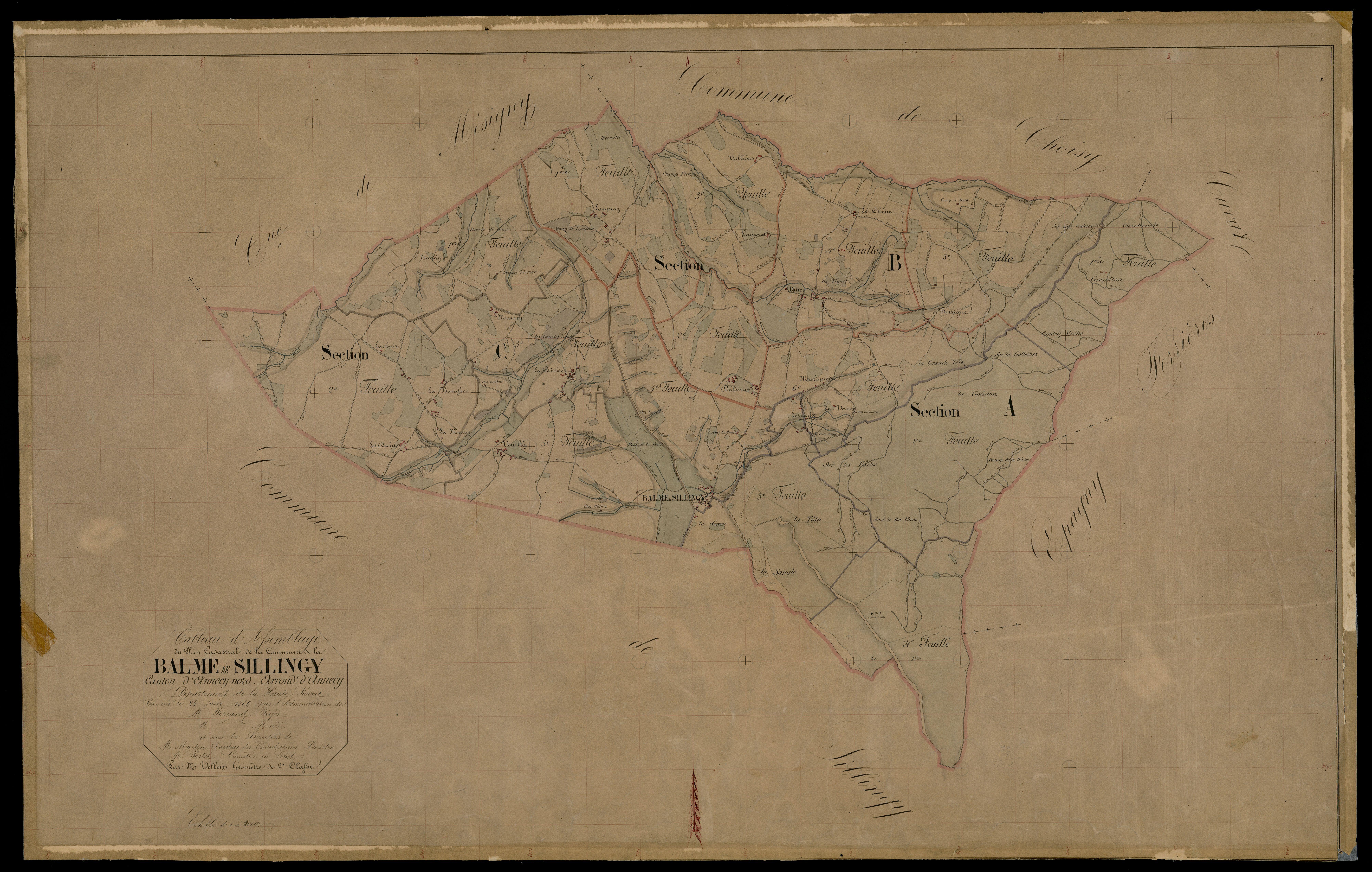 Plan parcellaire - 1866