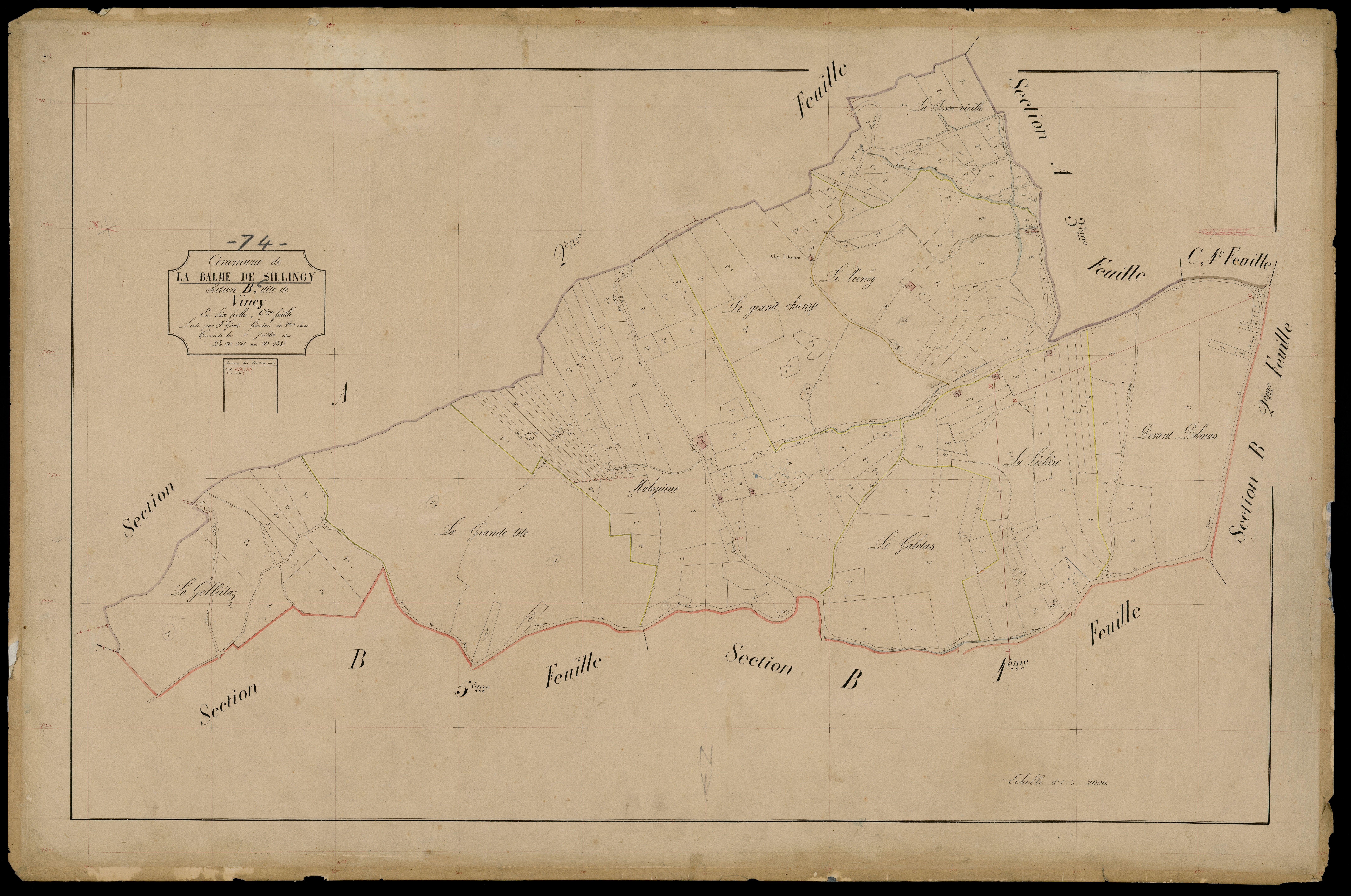 Section C : La Balme - 1866
