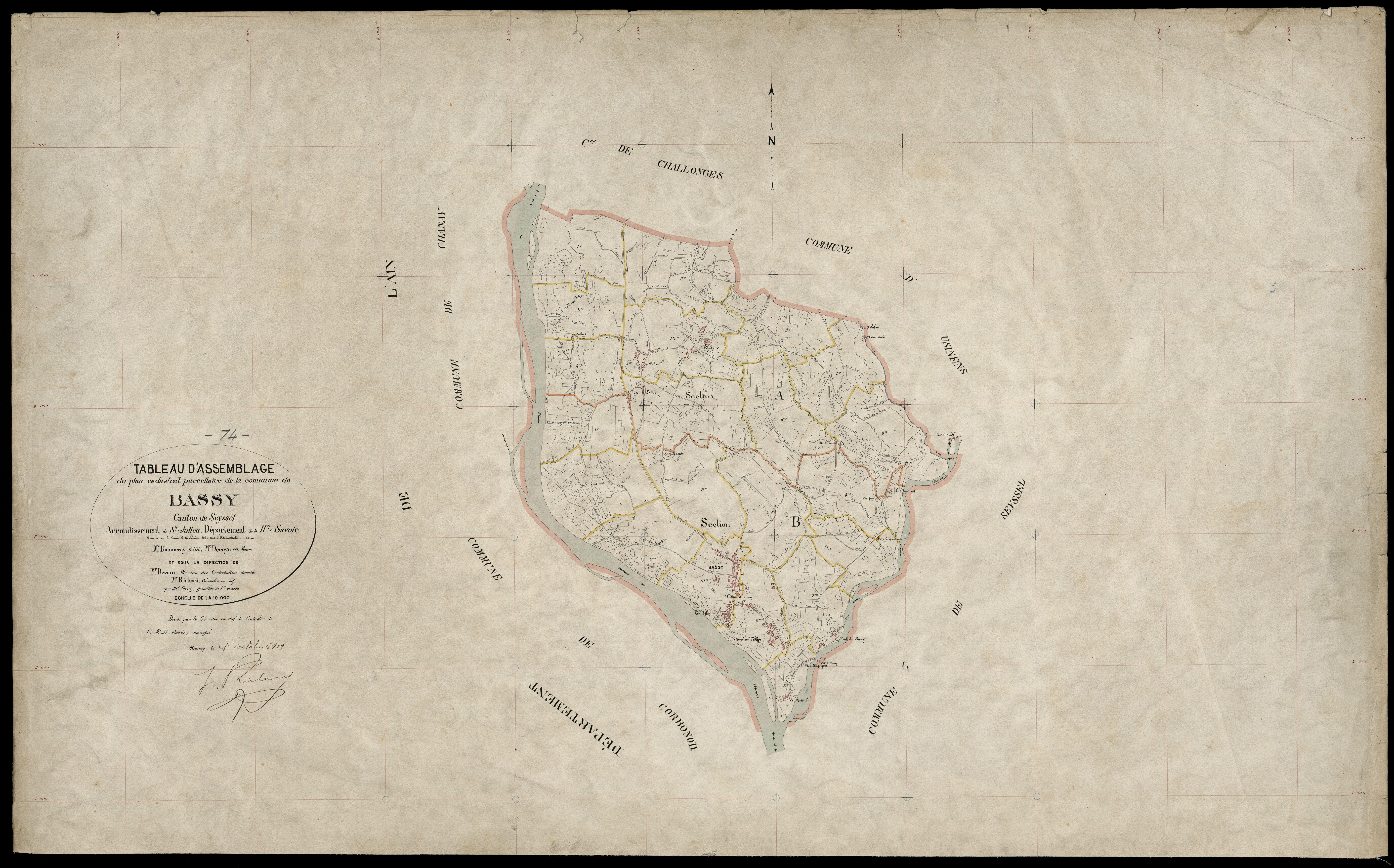 Plan parcellaire - 1909