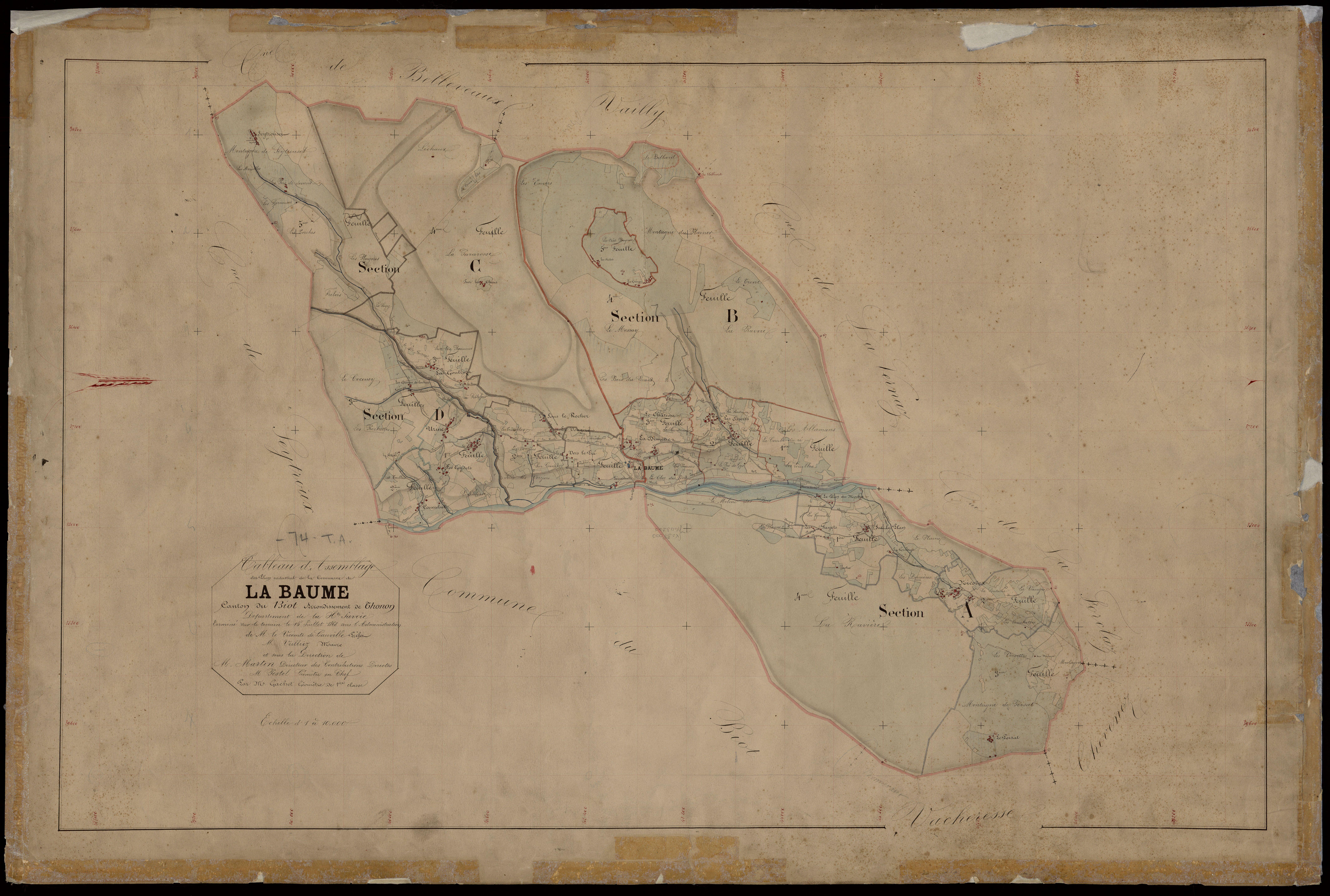 Plan parcellaire - 1867-1868
