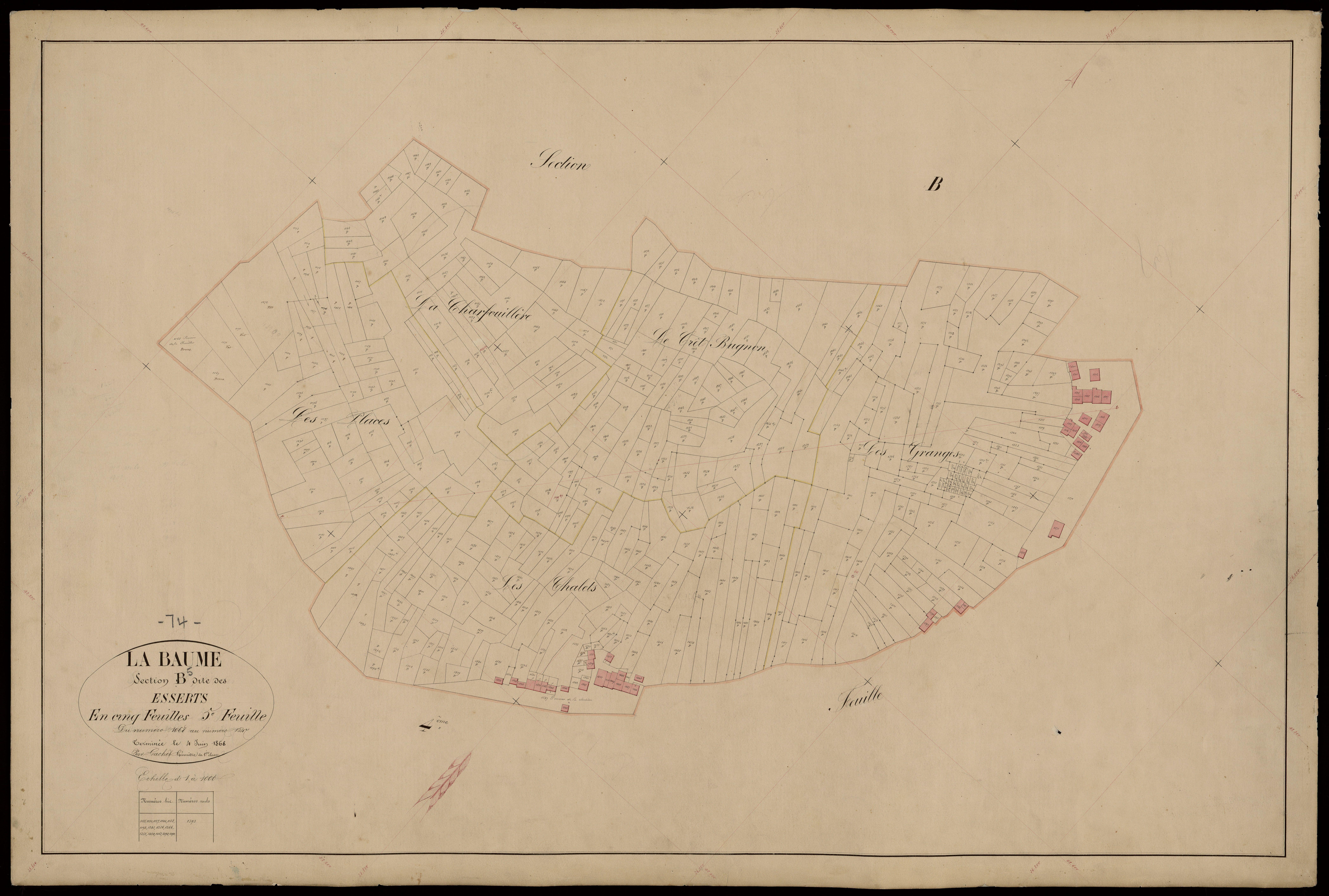 Section C : Chef-lieu - 1868