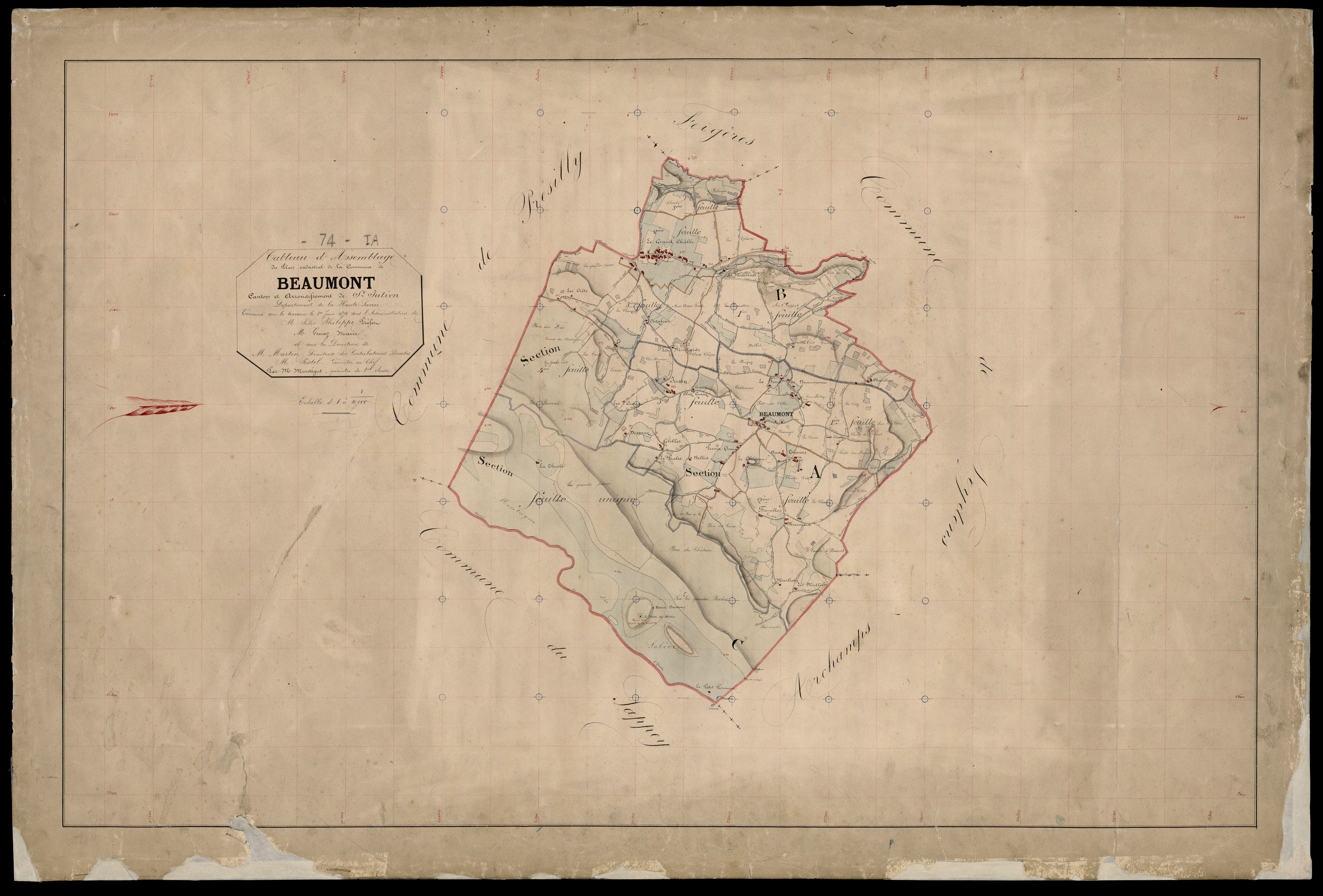 Plan parcellaire - 1871