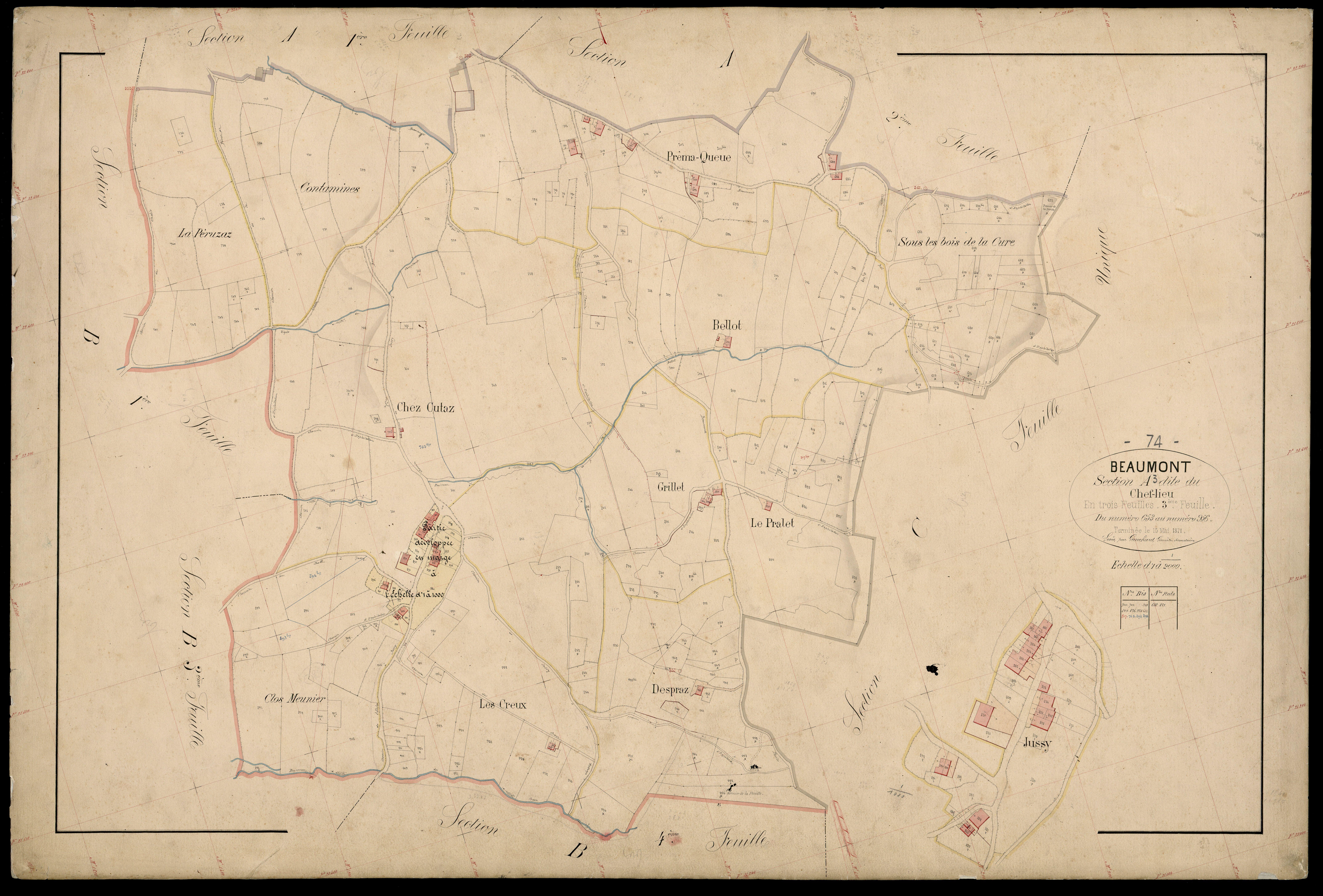 Section B : le Grand Chable - 1871