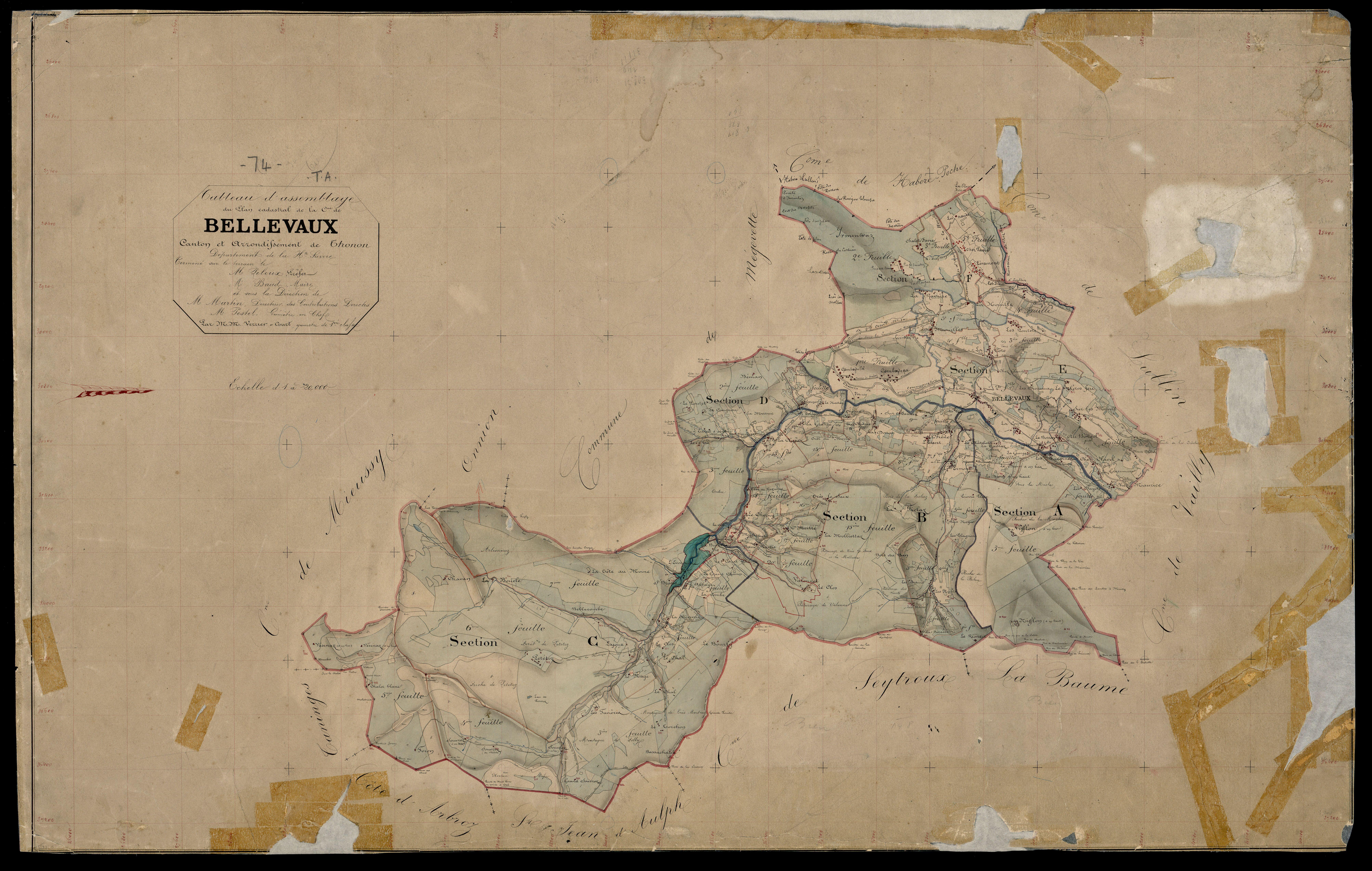 Plan parcellaire - 1873-1874