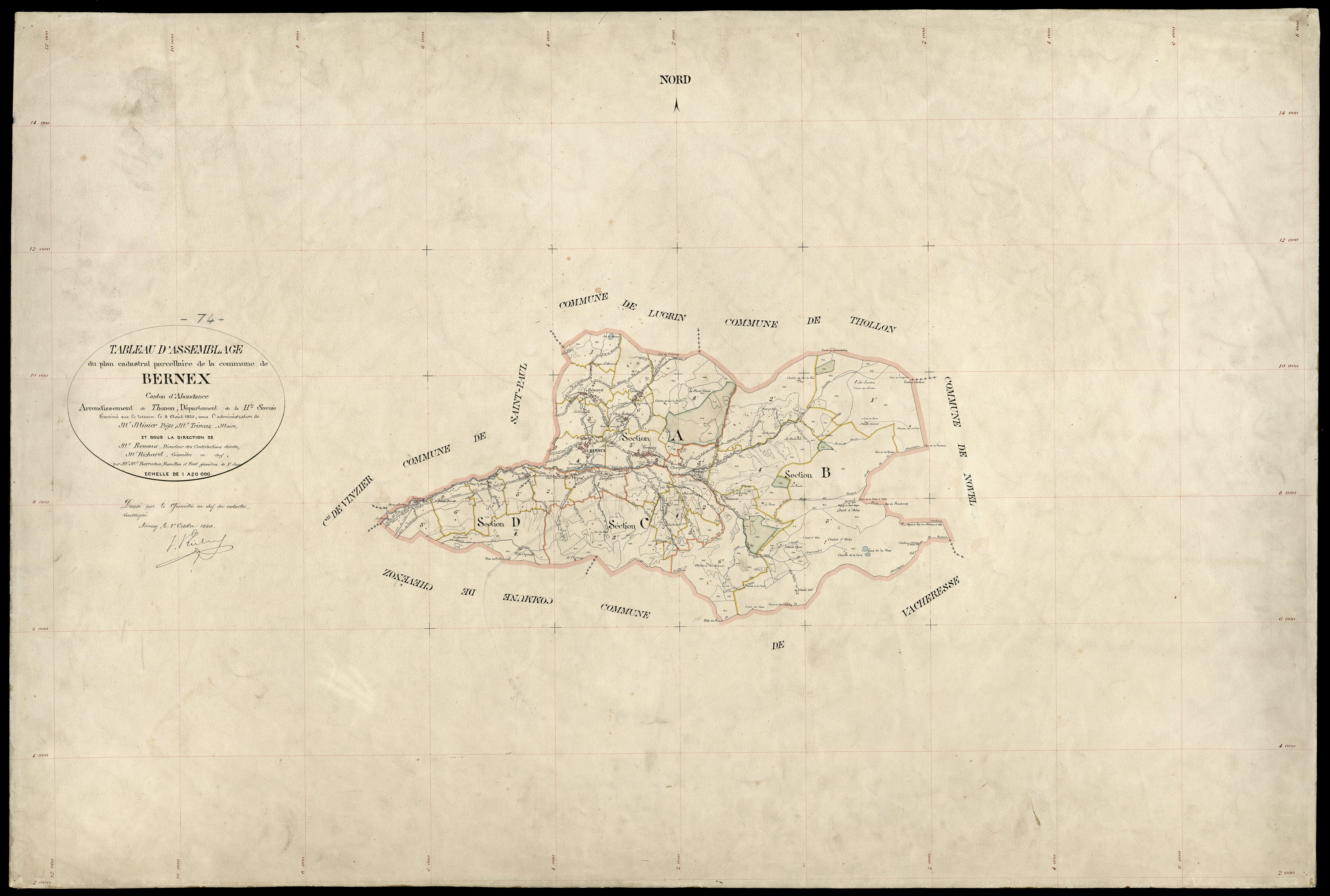 Plan parcellaire - 1920
