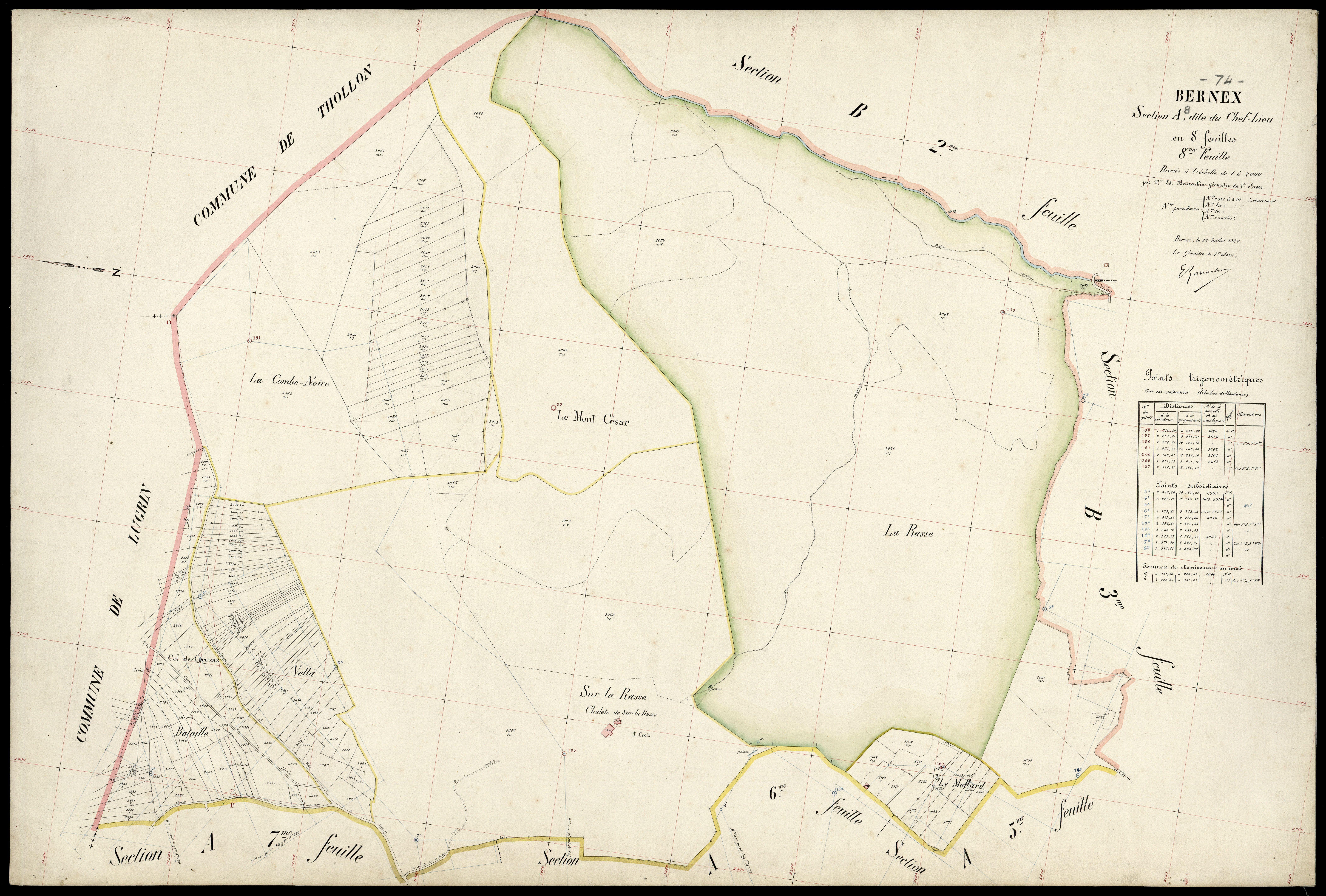 Section B : les Montagnes - 1920