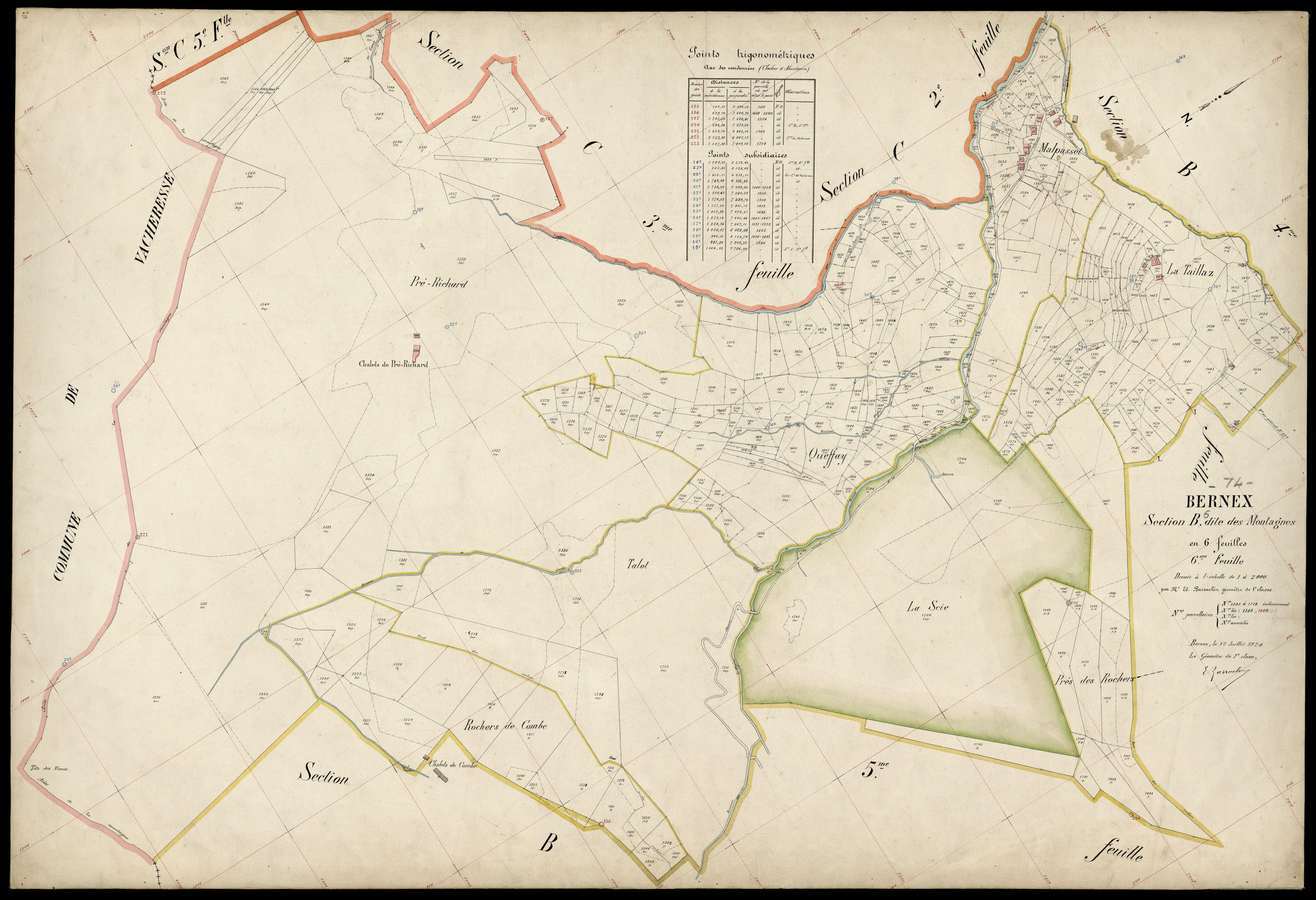 Section C : les Bois - 1920