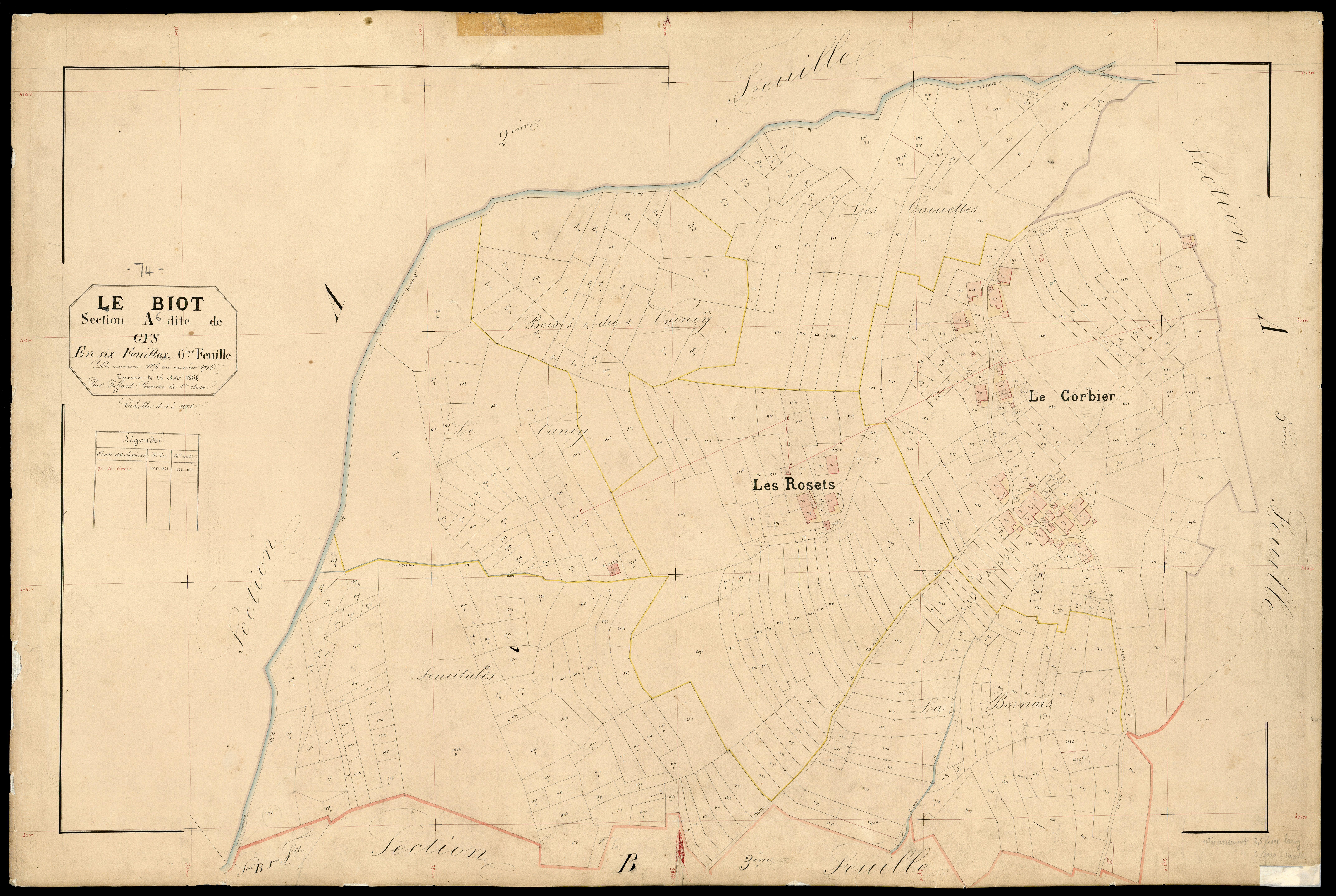 Section B : Richebourg - 1868