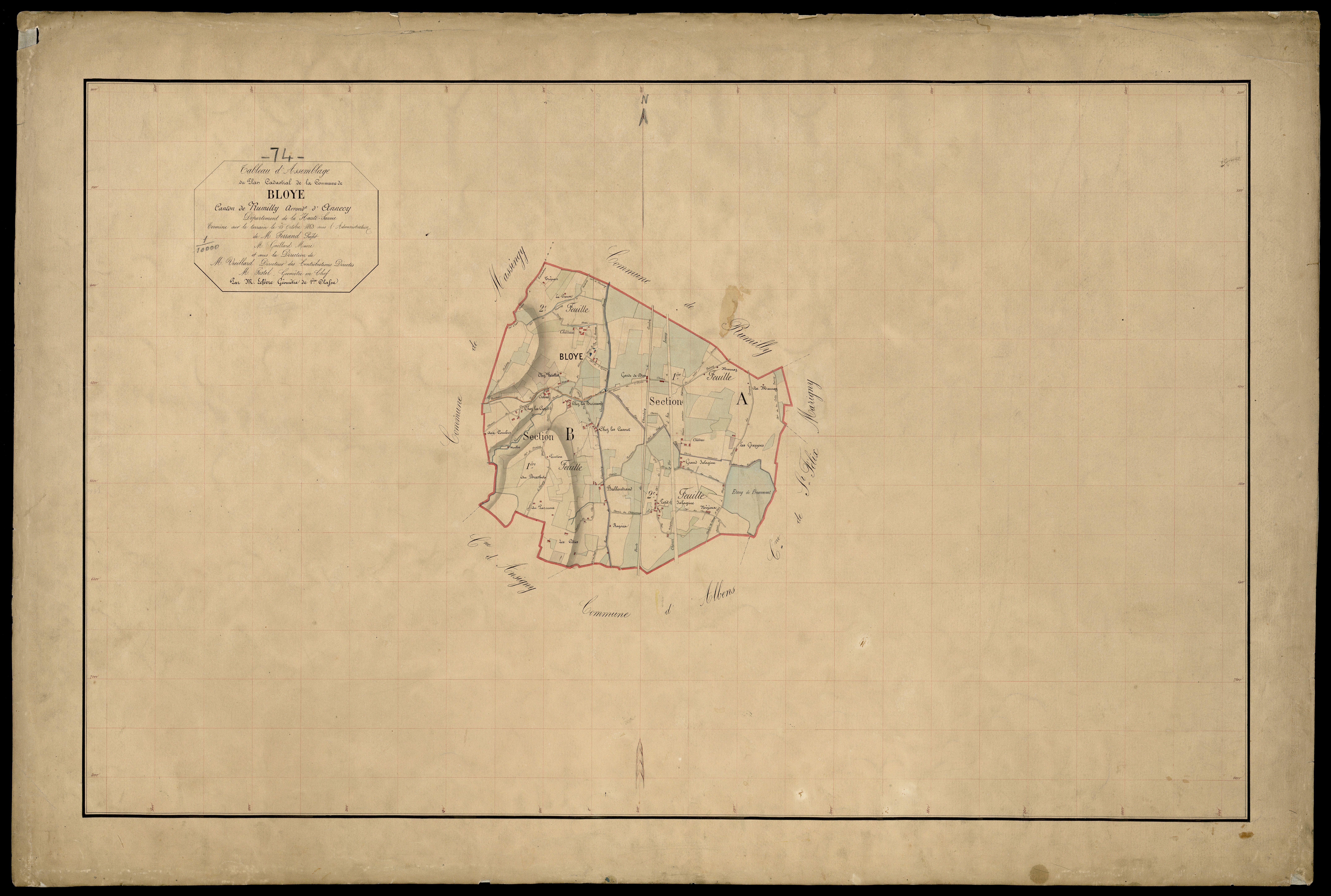 Plan parcellaire - 1863