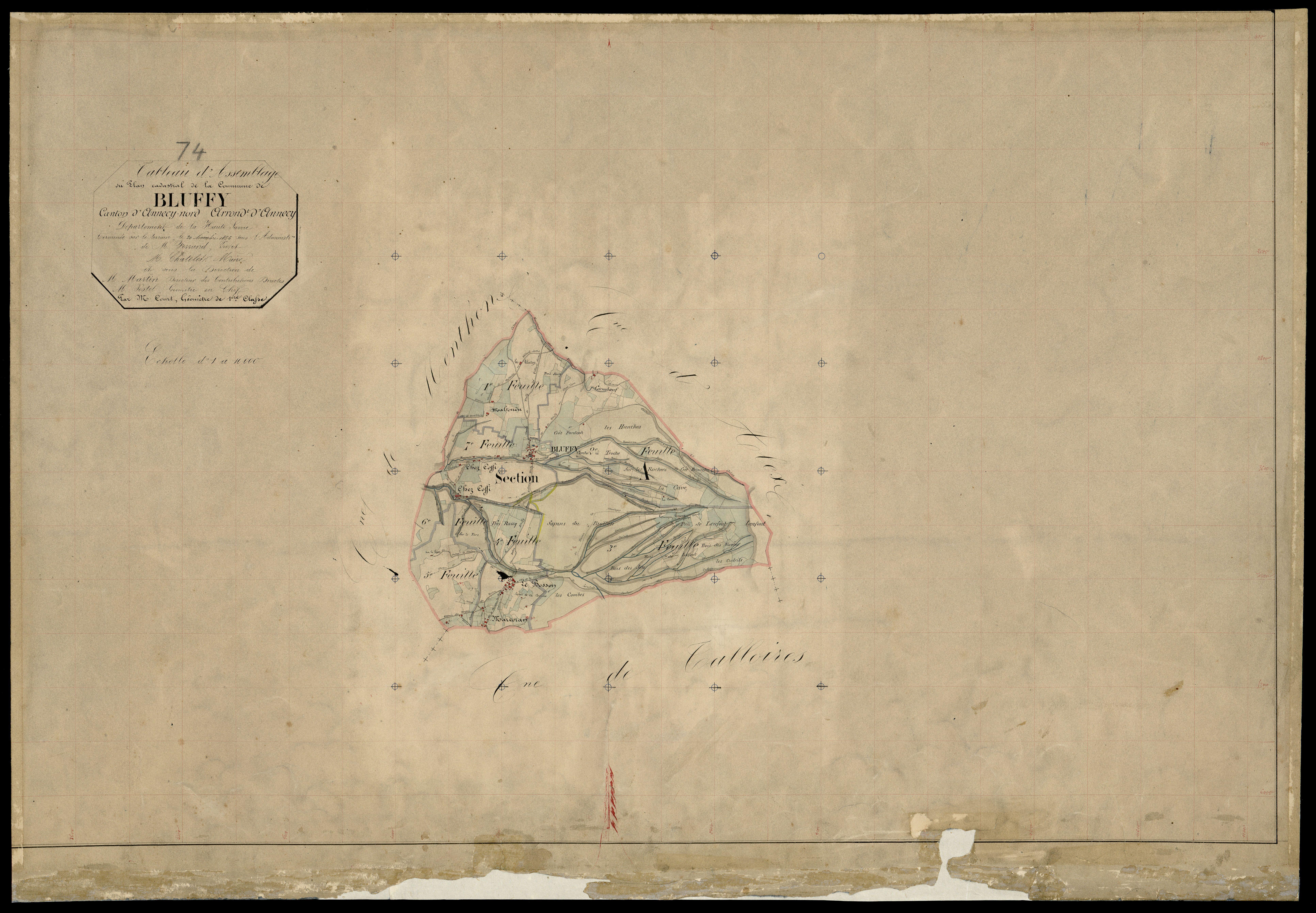Plan parcellaire - 1866