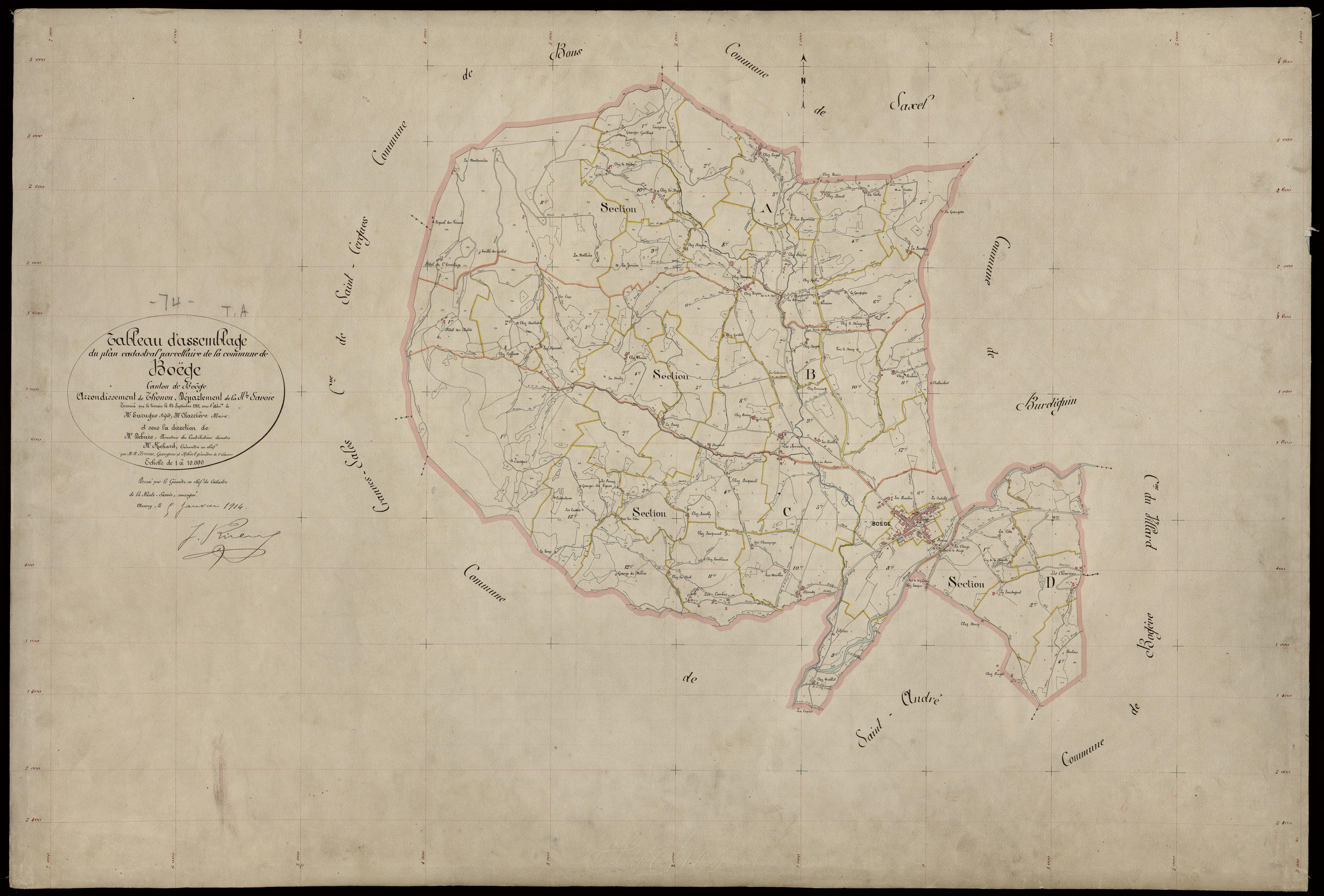 Plan parcellaire - 1913