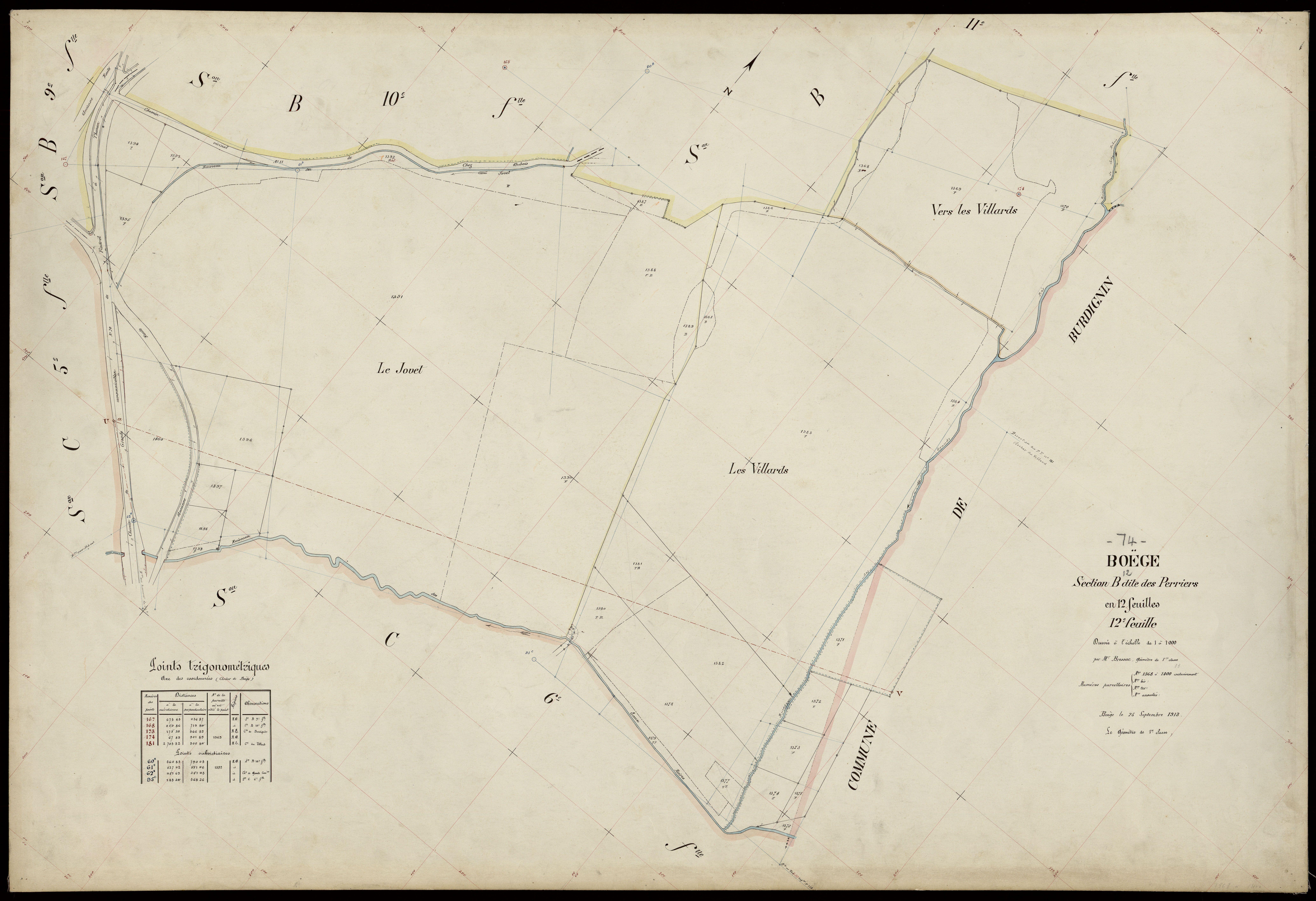 Section C : Chef-lieu - 1913