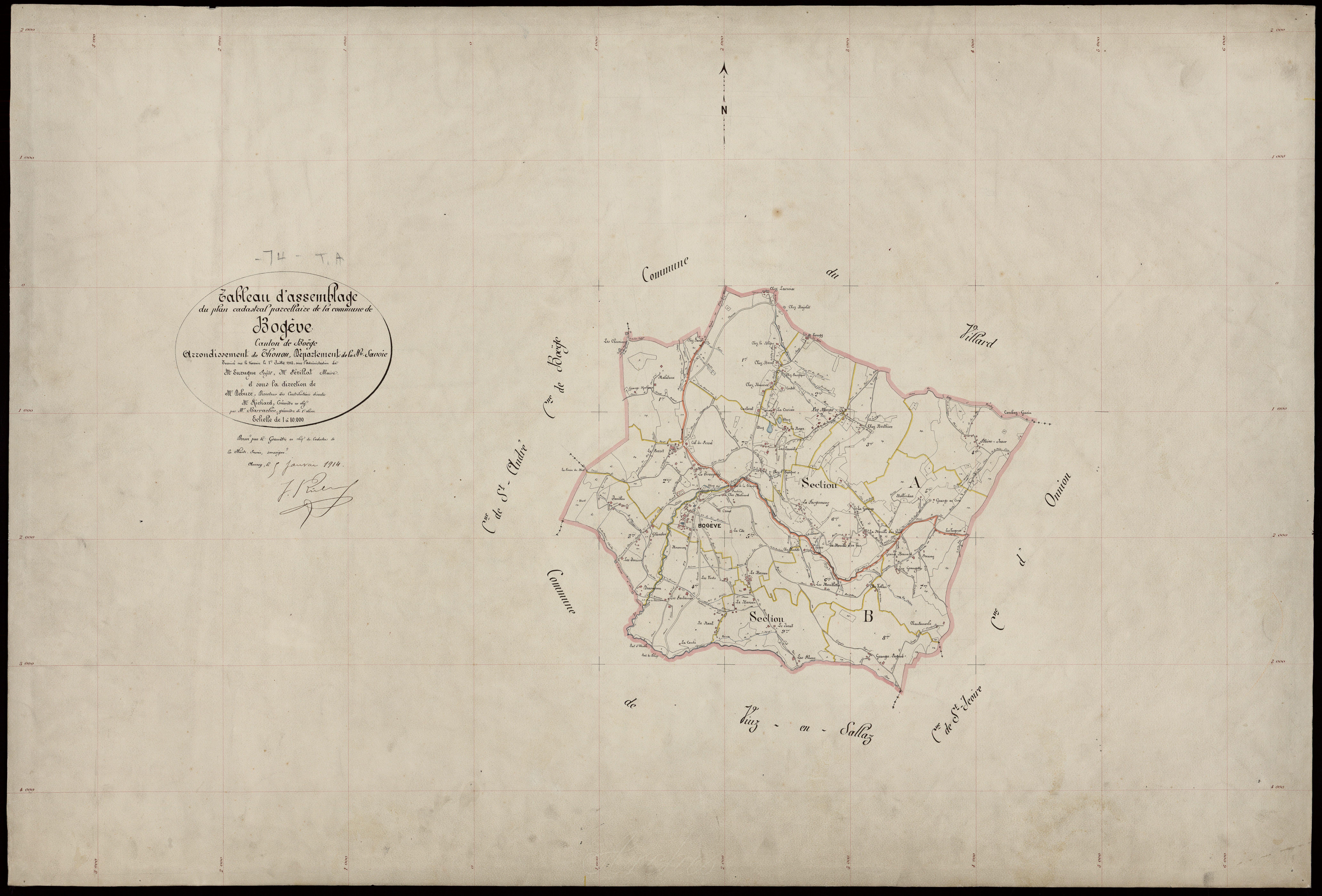 Plan parcellaire - 1913