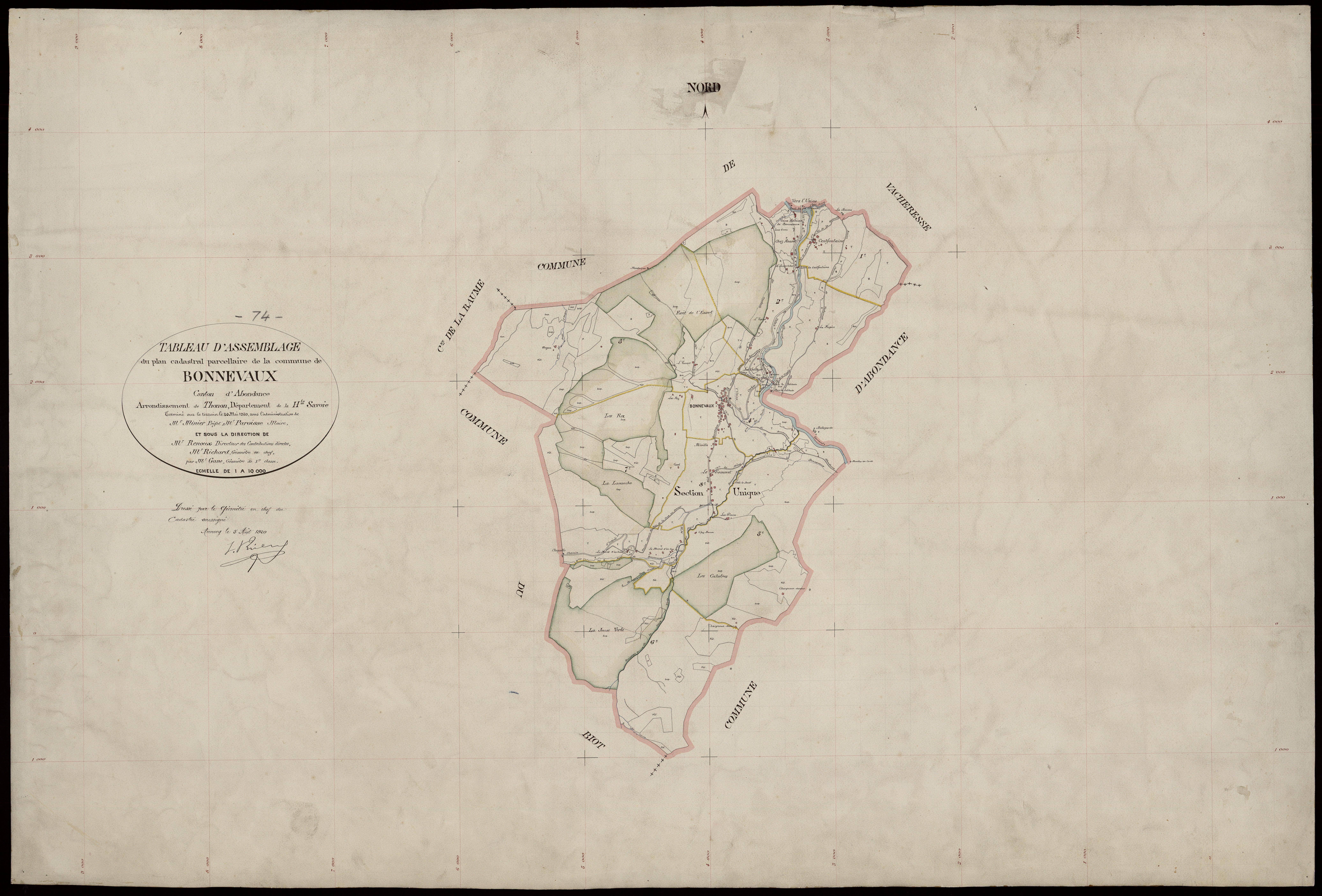 Plan parcellaire - 1920