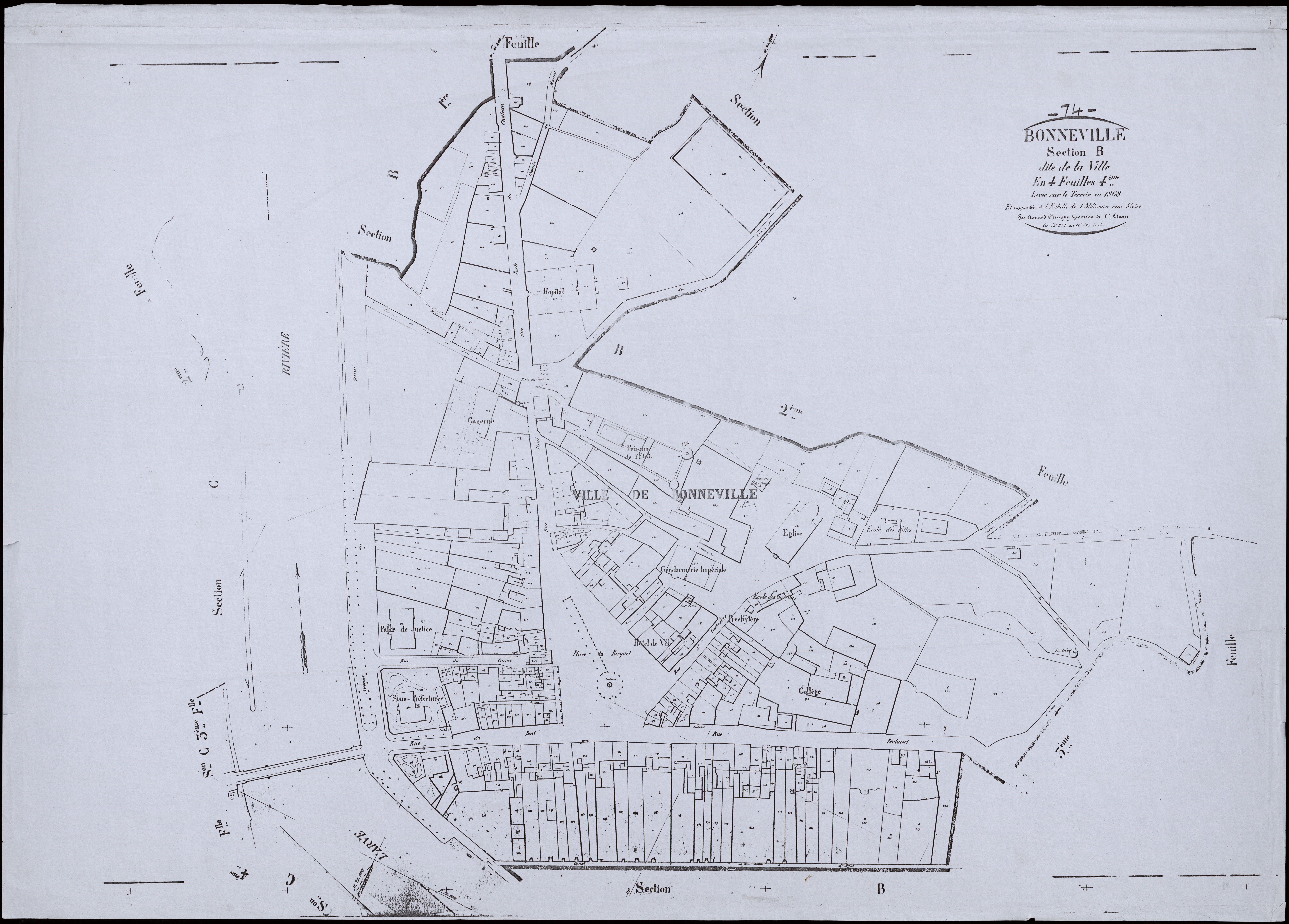 Section C : le Faubourg Saint-Esprit - 1868