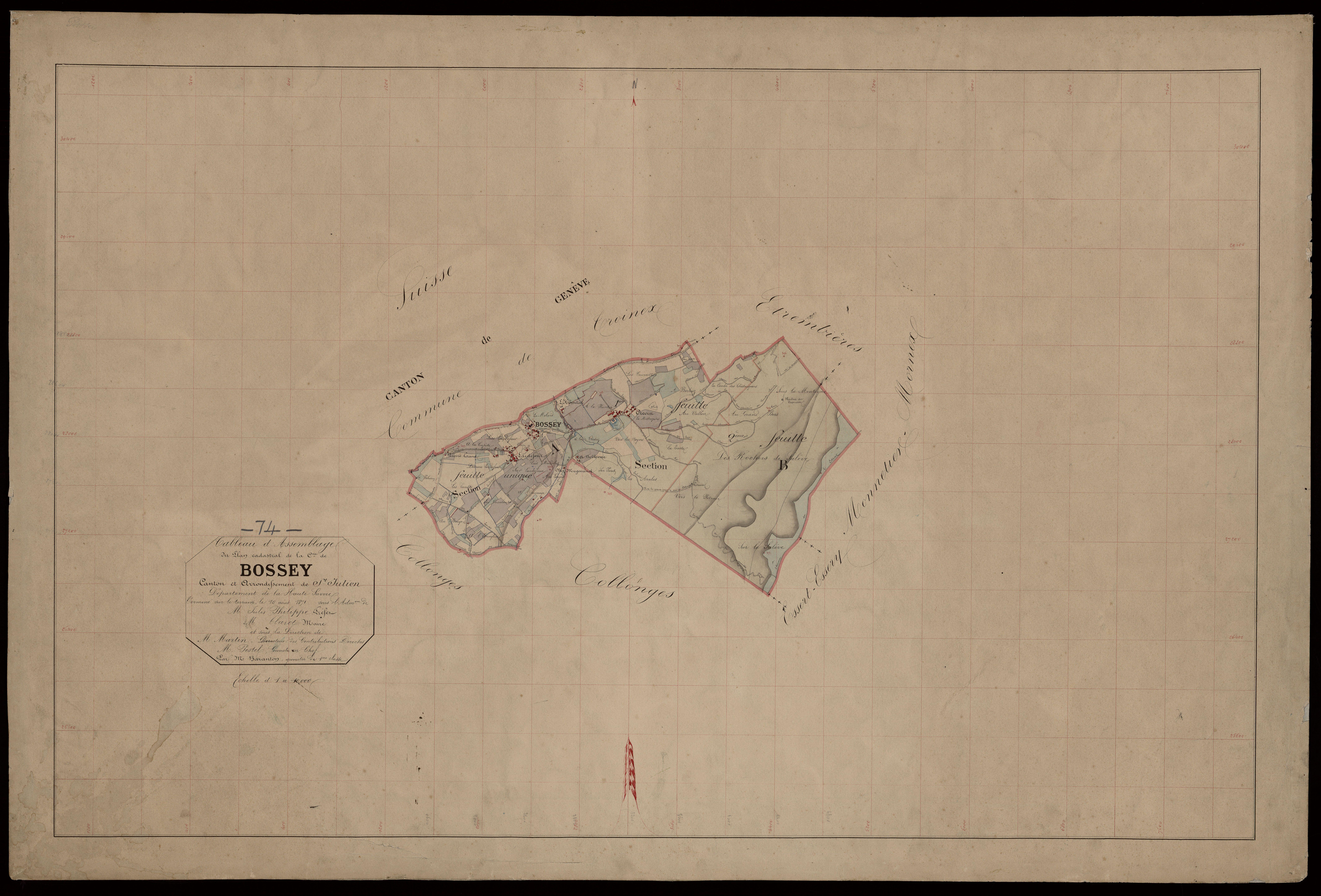 Plan parcellaire - 1871