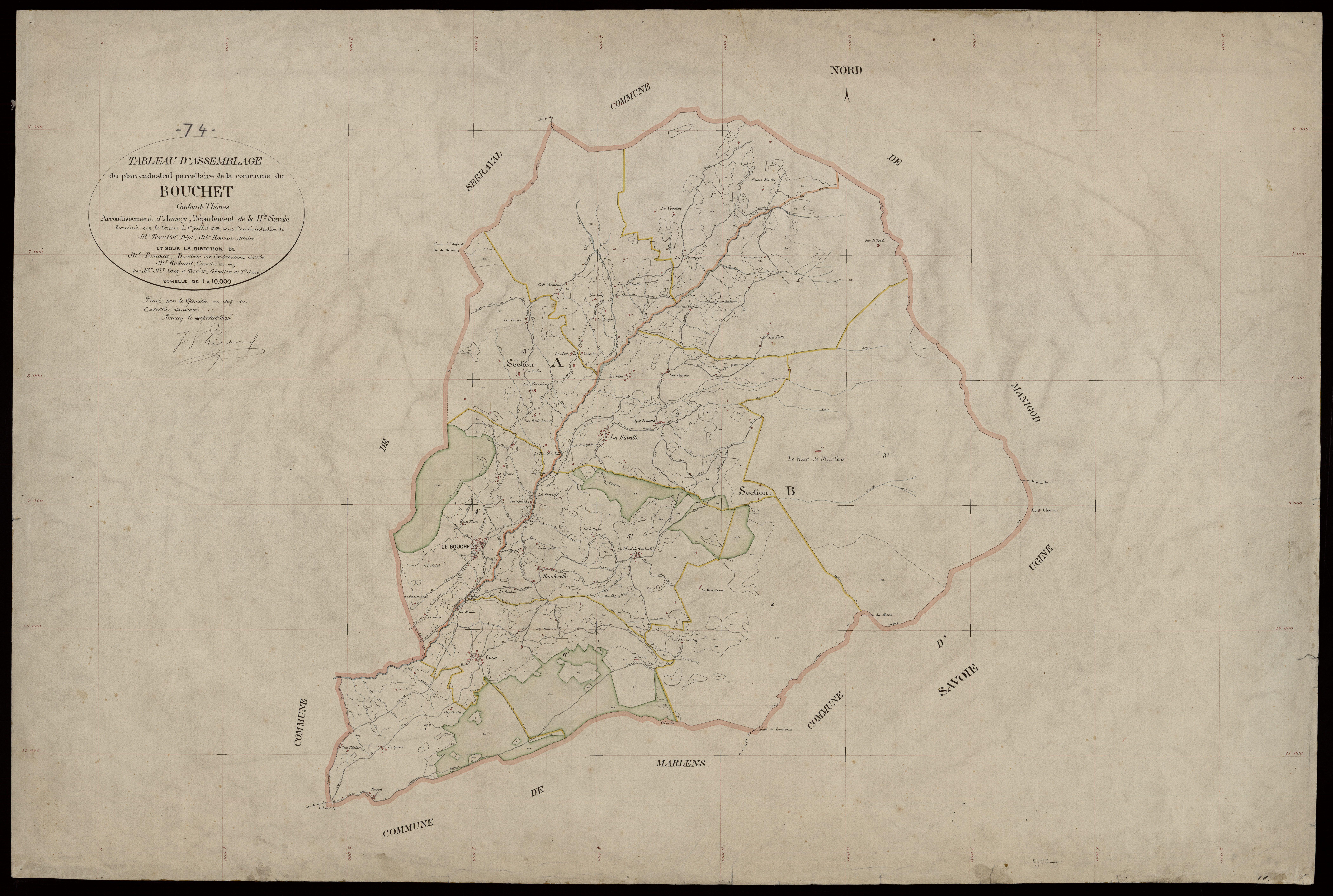 Plan parcellaire - 1924
