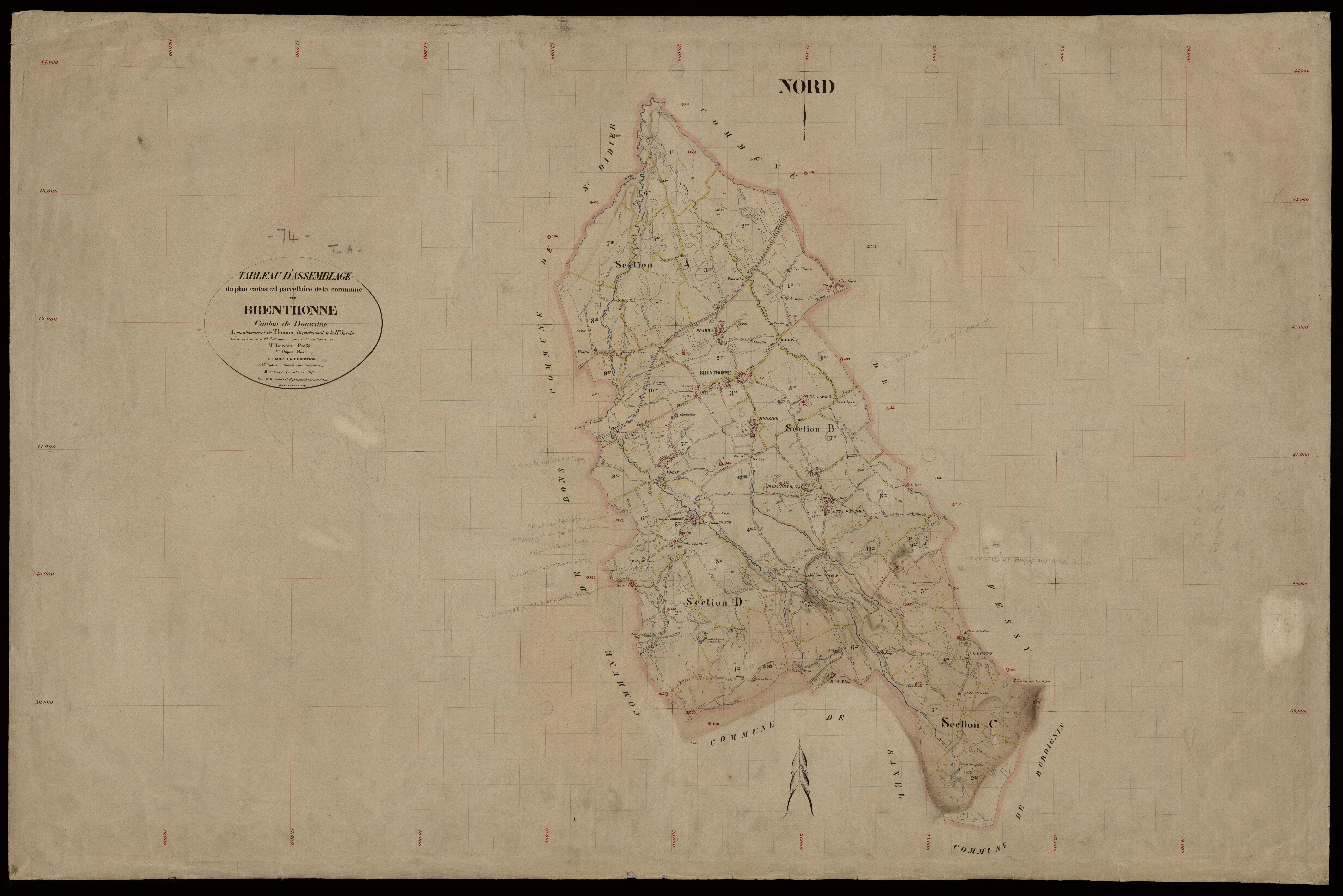 Plan parcellaire - 1885-1886