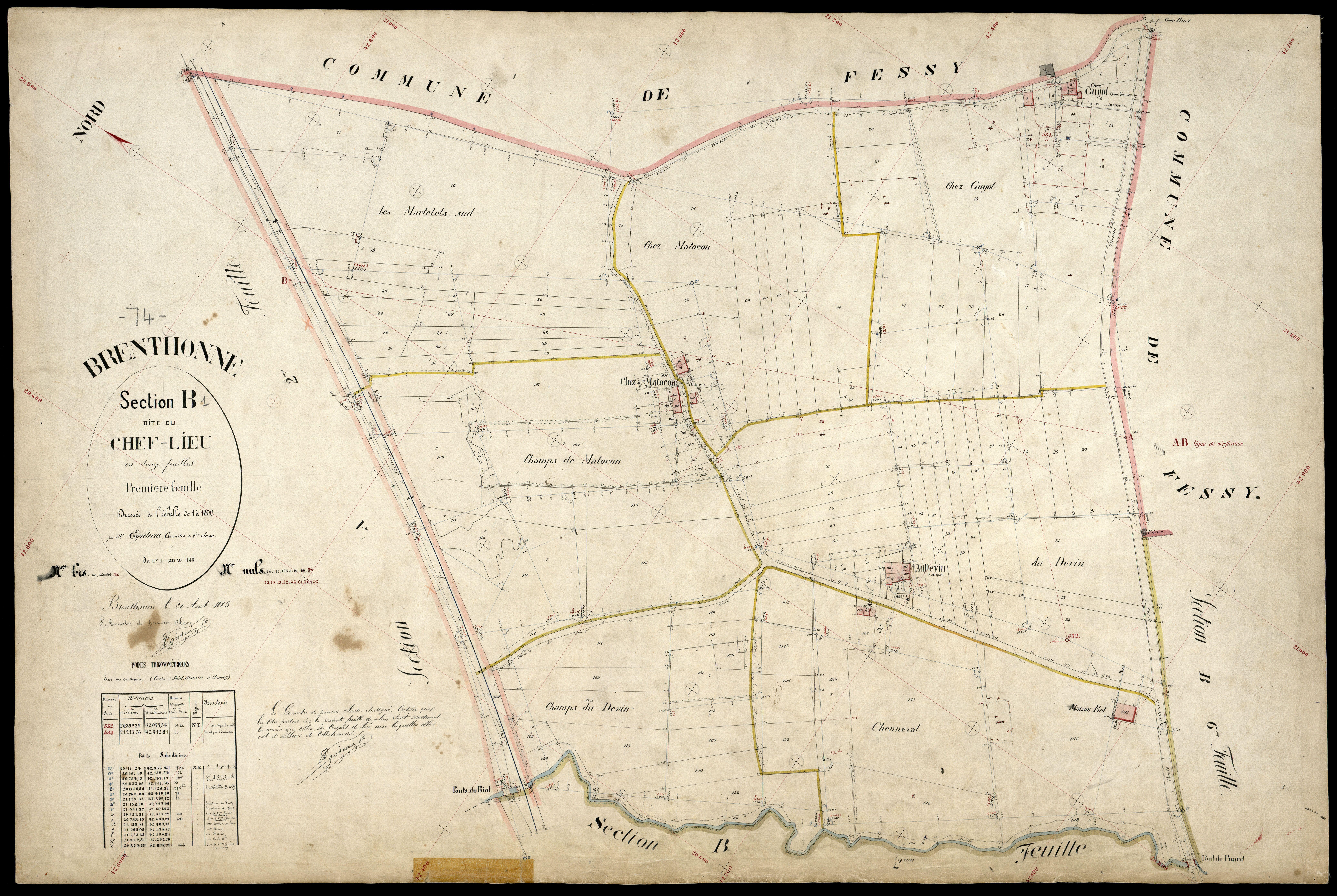 3 P 3 3049 - Feuille n° 2, parcelles n° 149 à 397 -