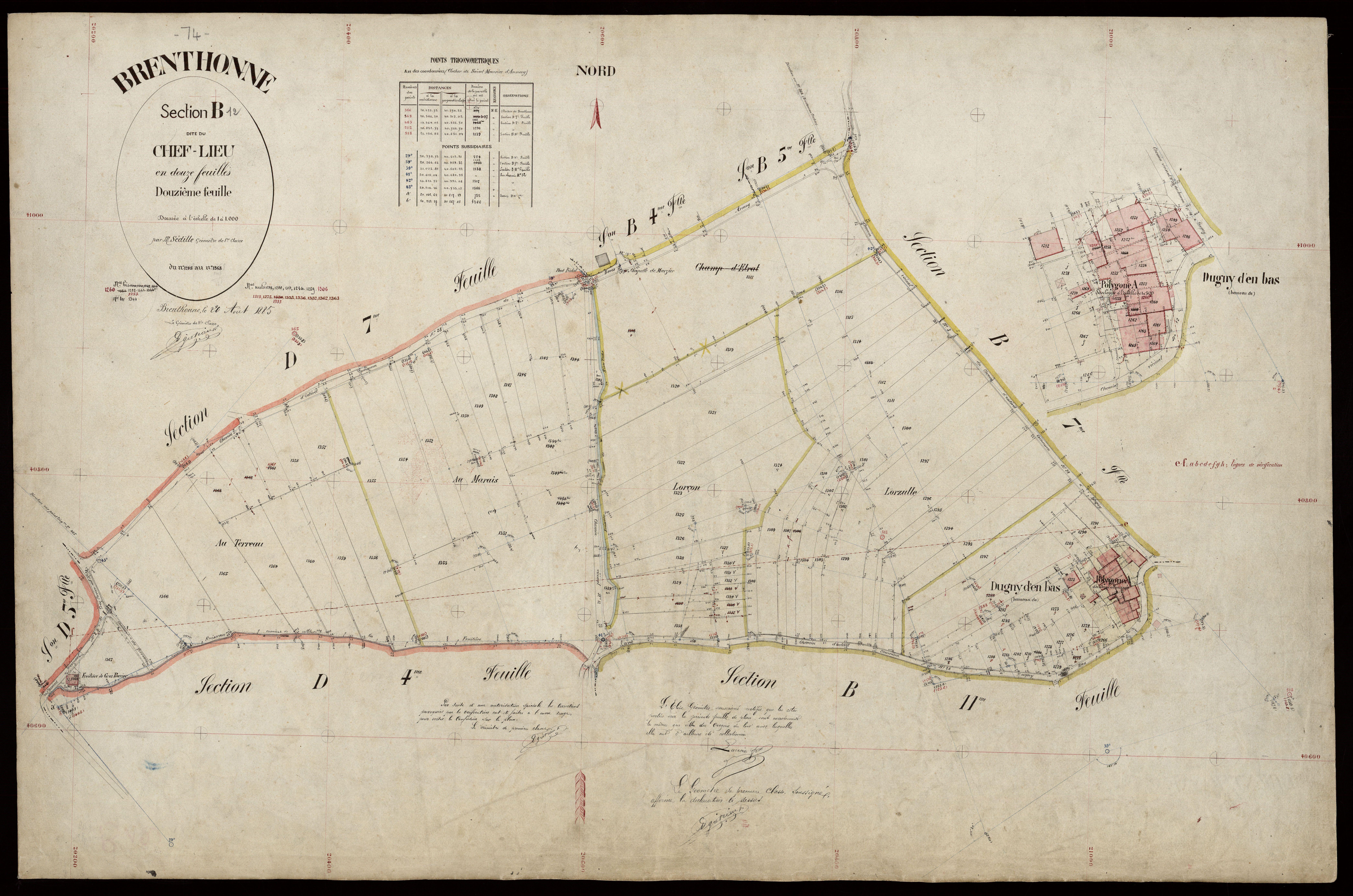 Section C : la Covaz - 1885-1886