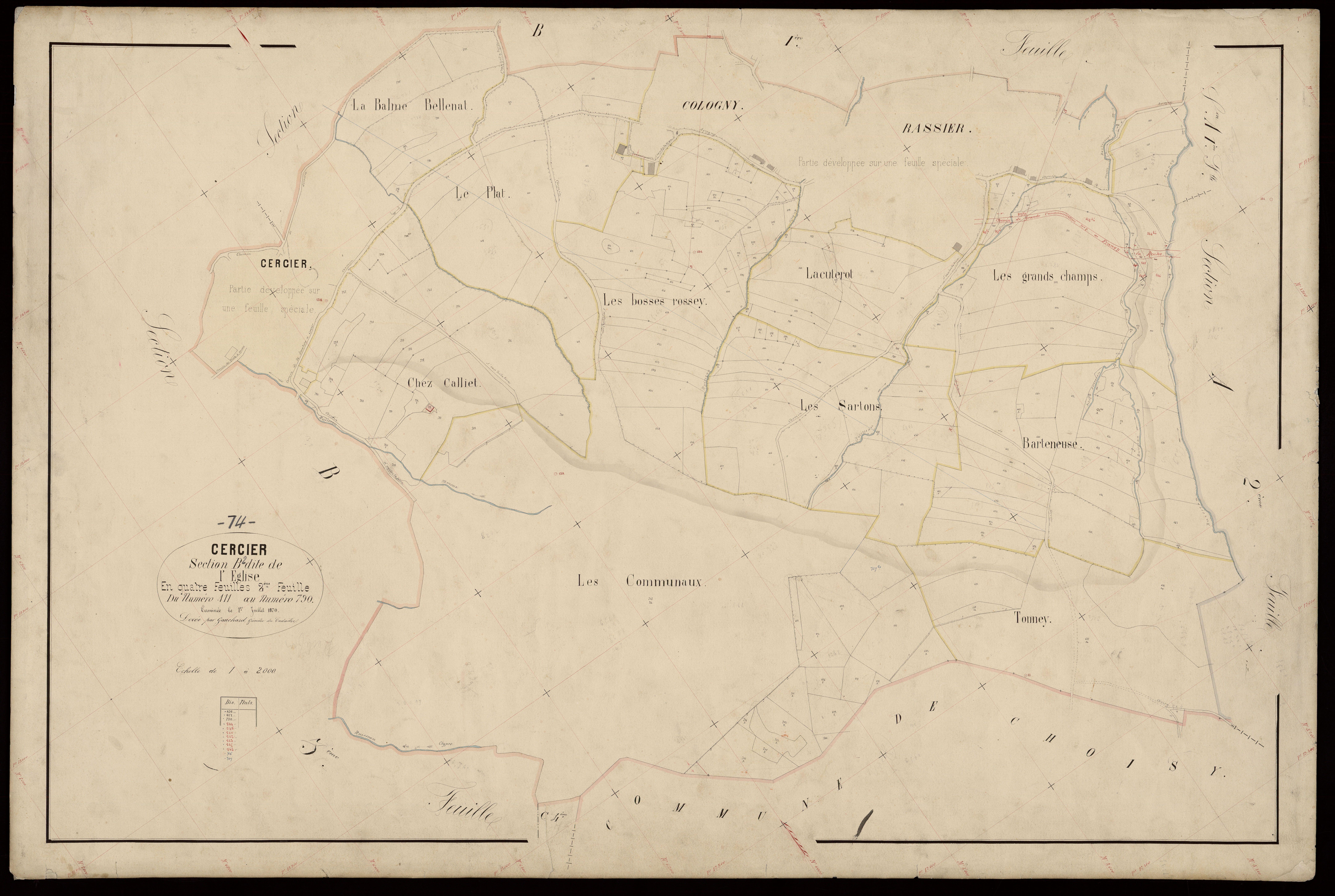 3 P 3 3134 - Feuille n° 2 bis -