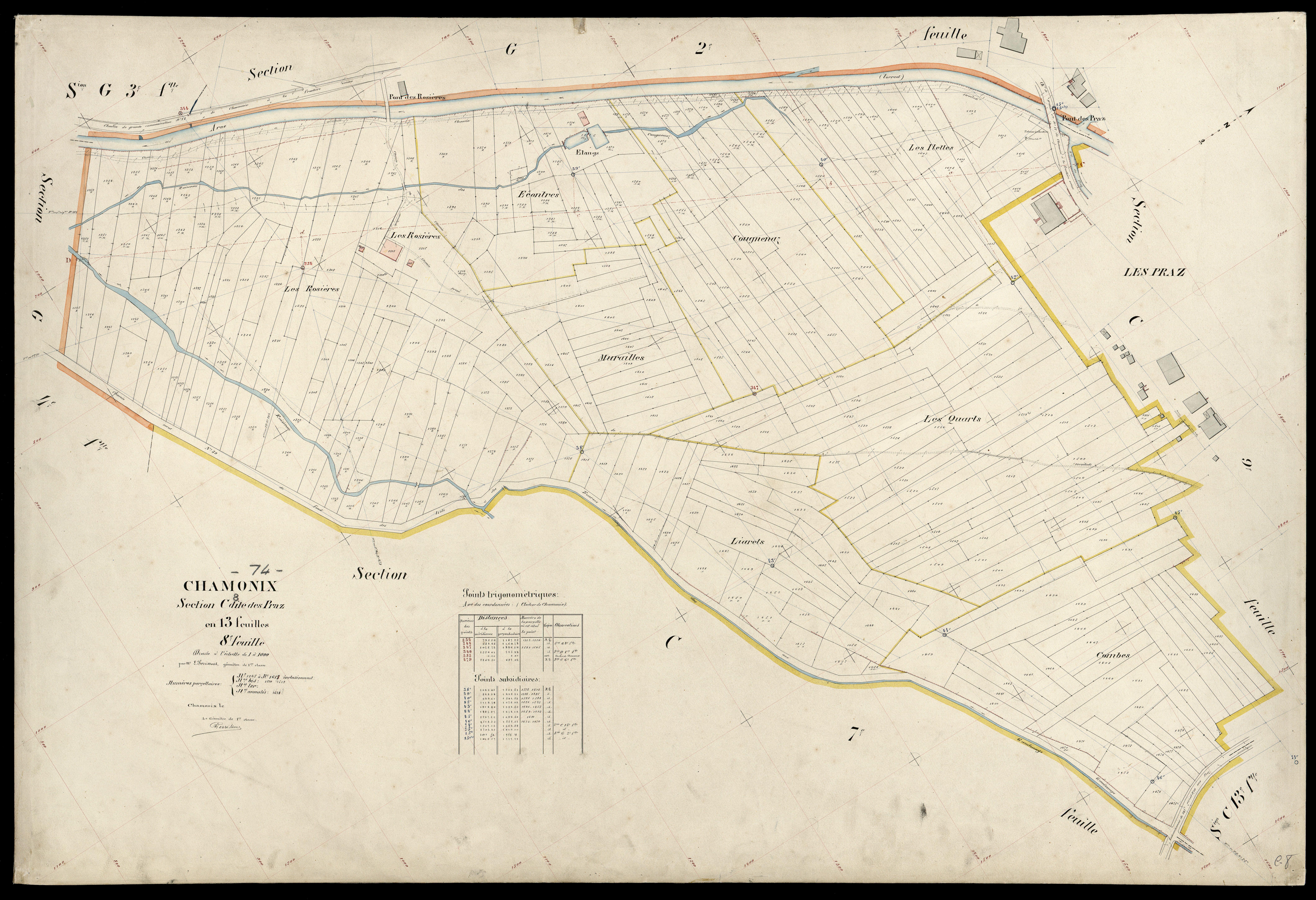 3 P 3 3247 - Feuille n° 9, parcelles n° 1619 à 1977 -