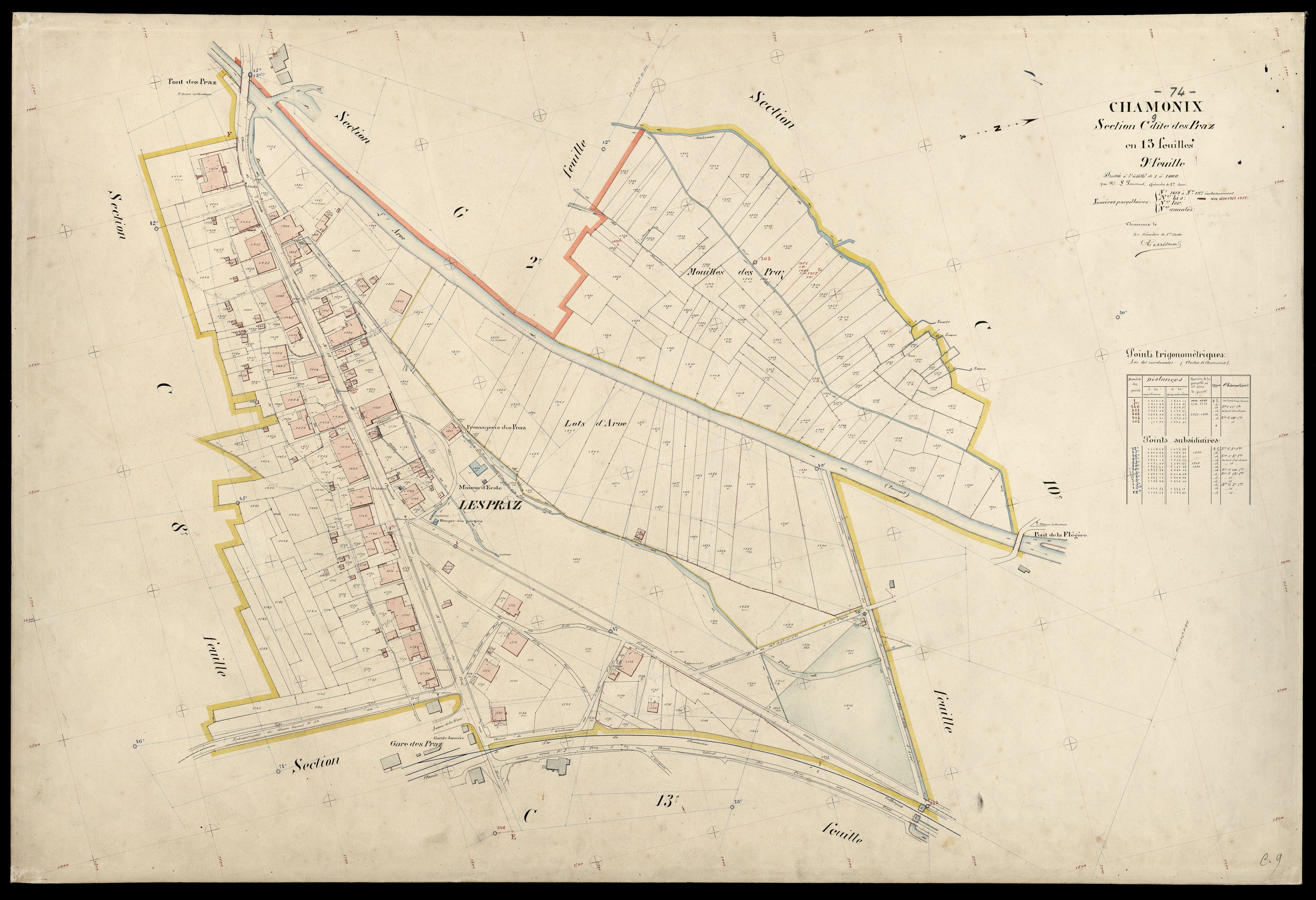 3 P 3 3248 - Feuille n° 10, parcelles n° 1978 à 217 -